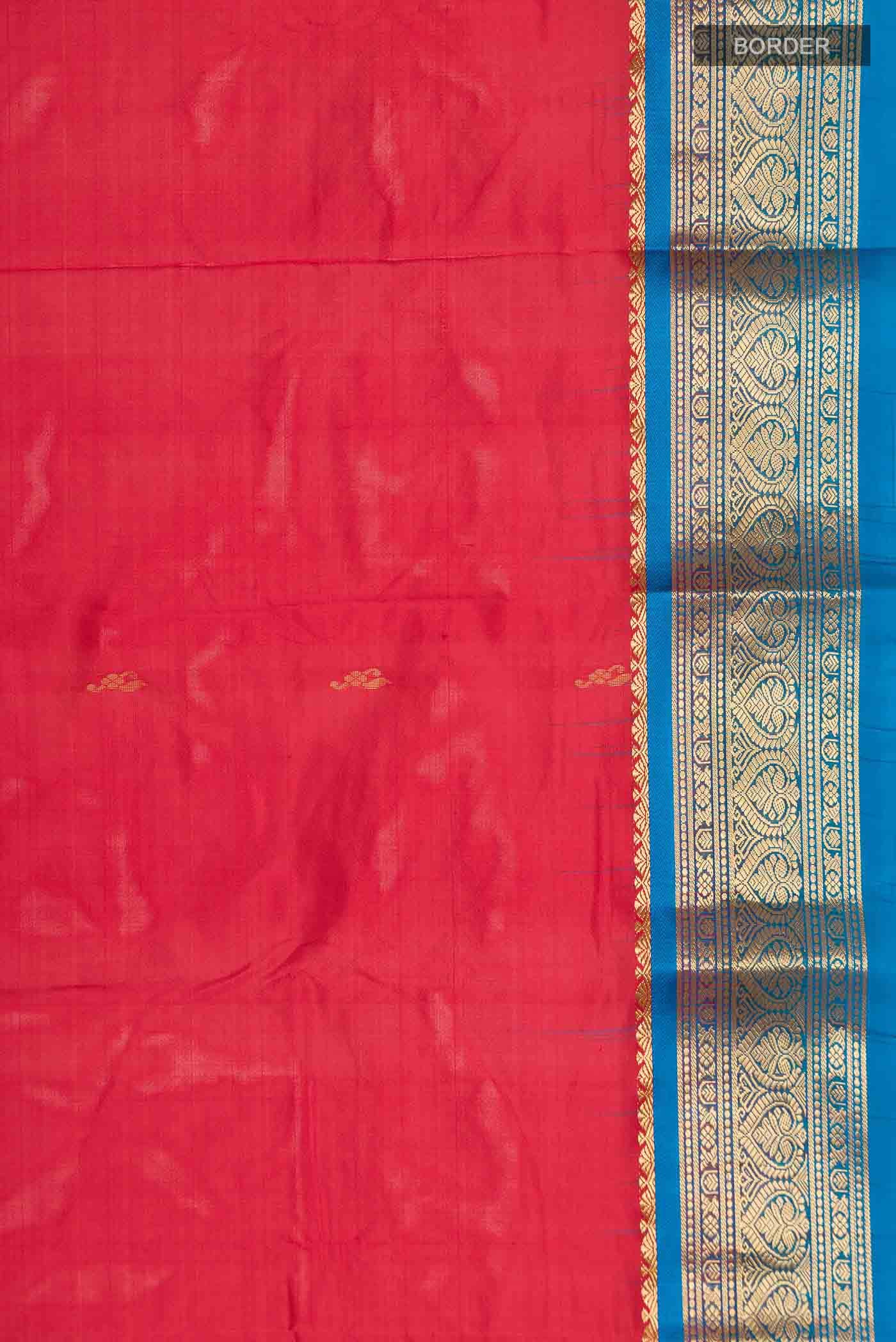 Red Bangalore Silk Saree