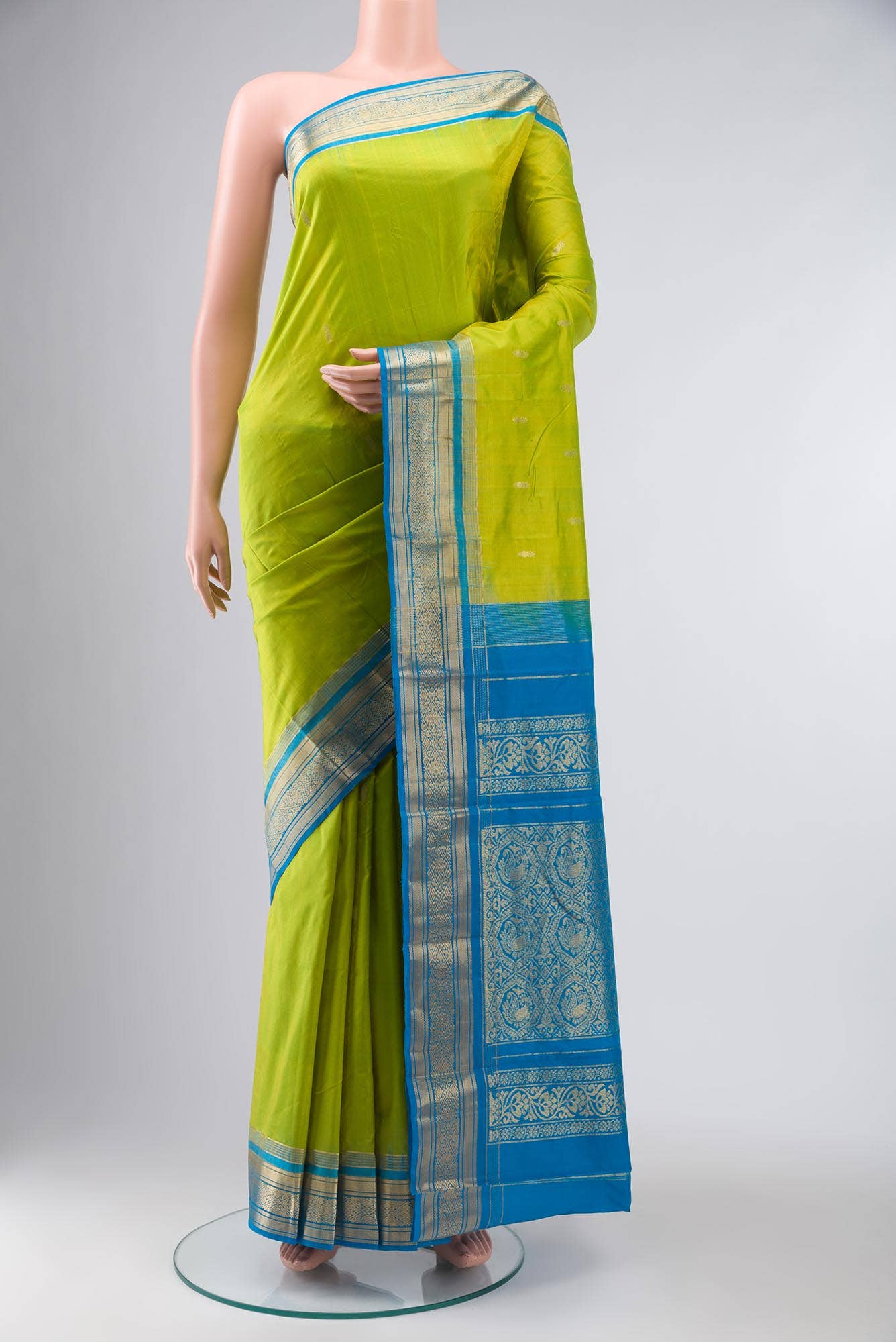 Green Bangalore Silk Saree