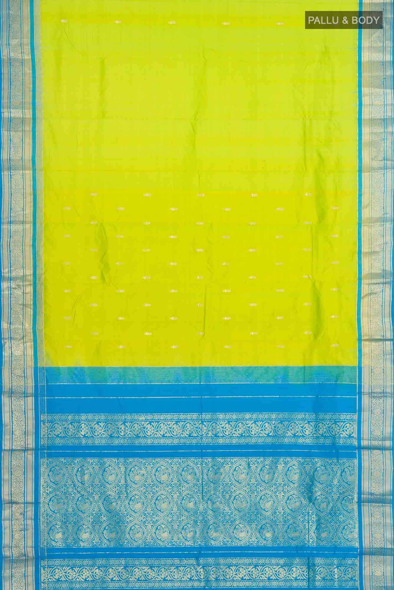 Green Bangalore Silk Saree