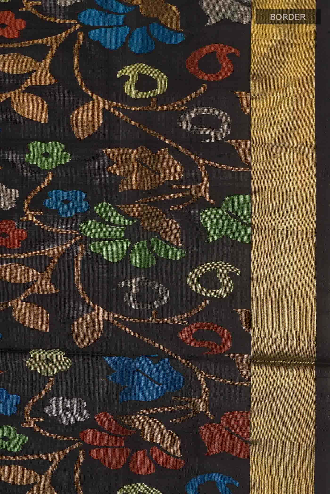 Black Uppada Silk Saree