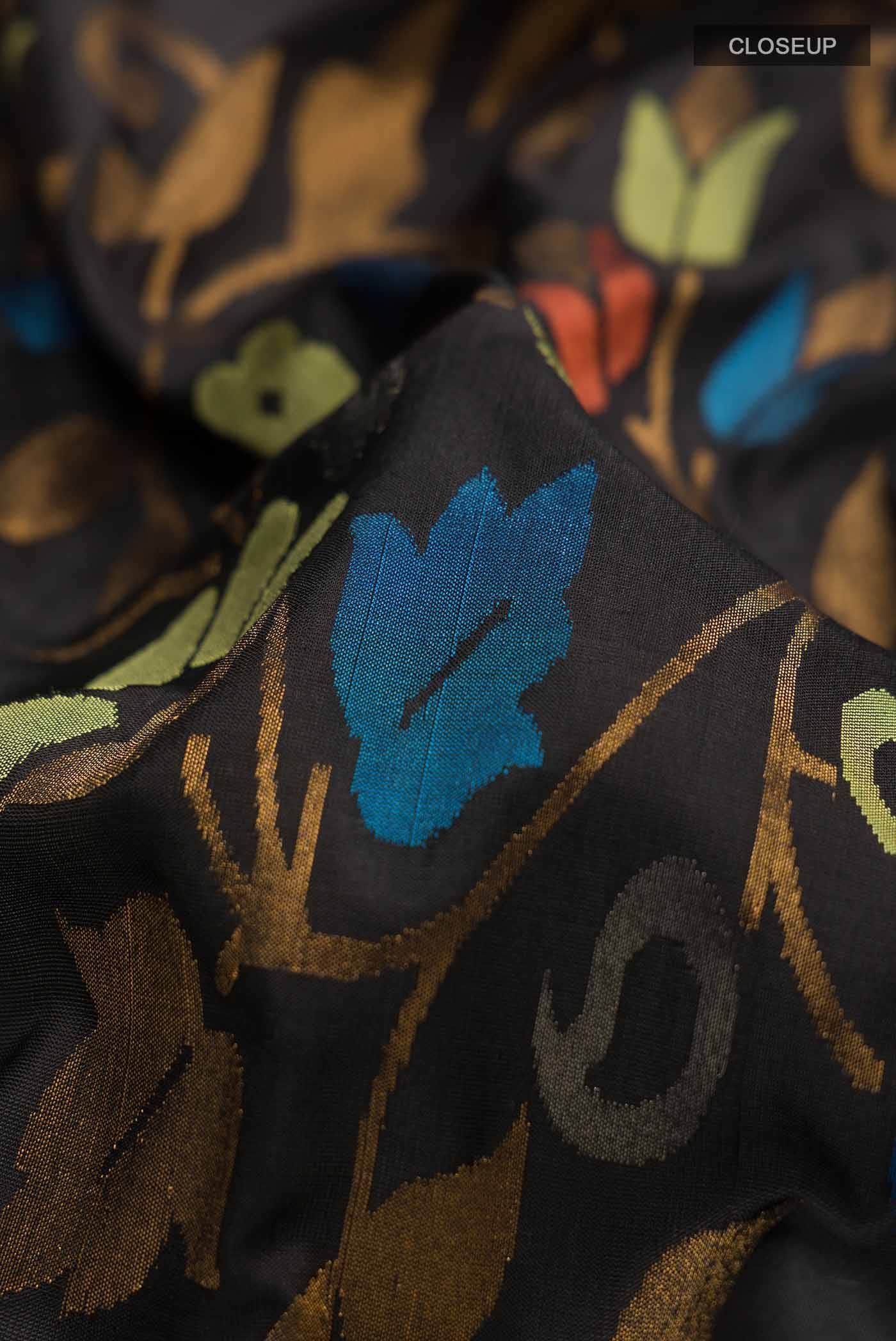 Black Uppada Silk Saree