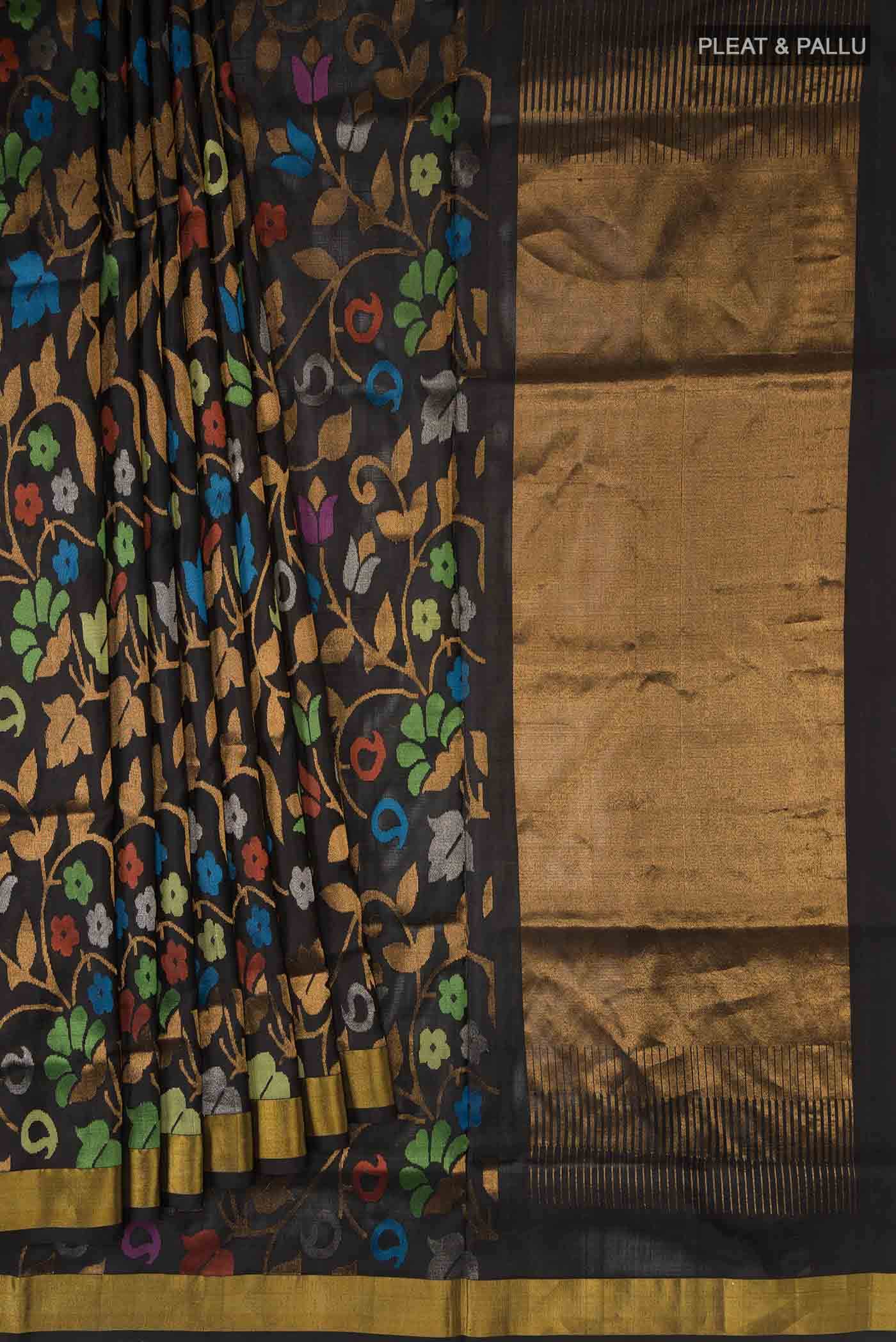 Black Uppada Silk Saree