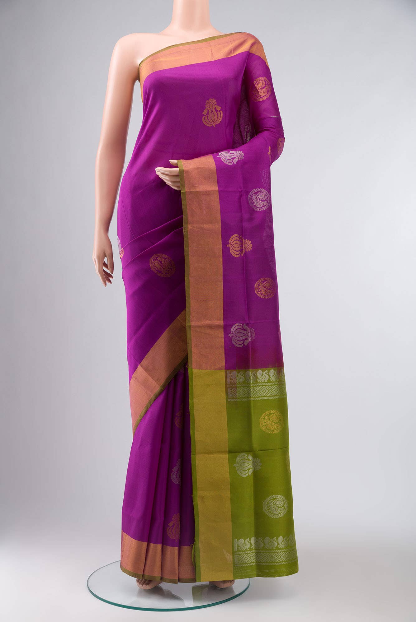 Purple Uppada Silk Saree