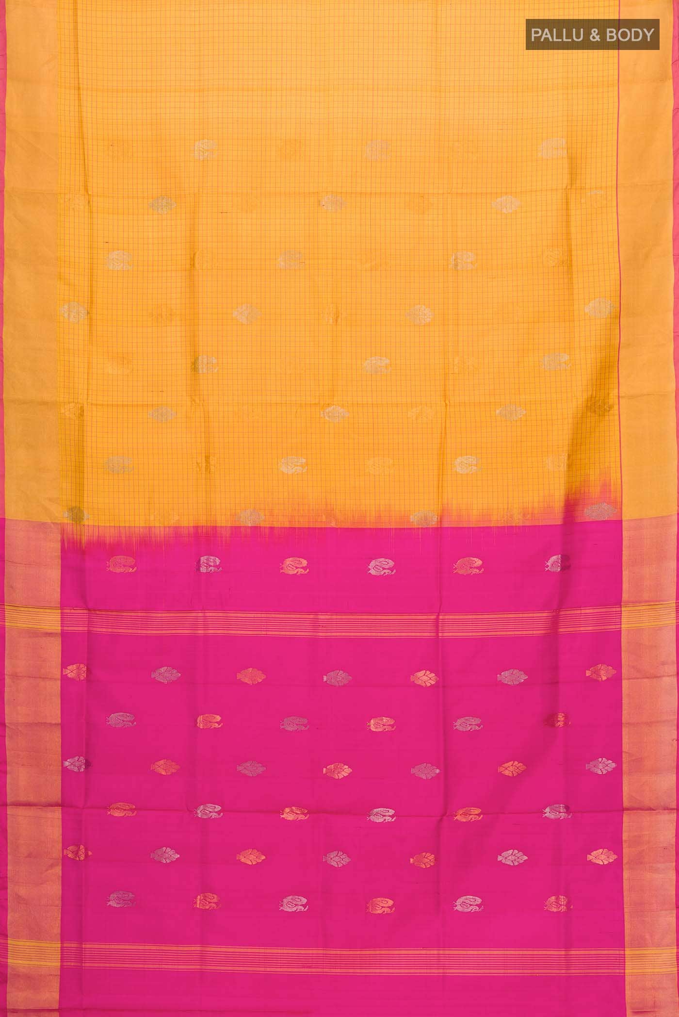 Yellow Uppada Silk Saree