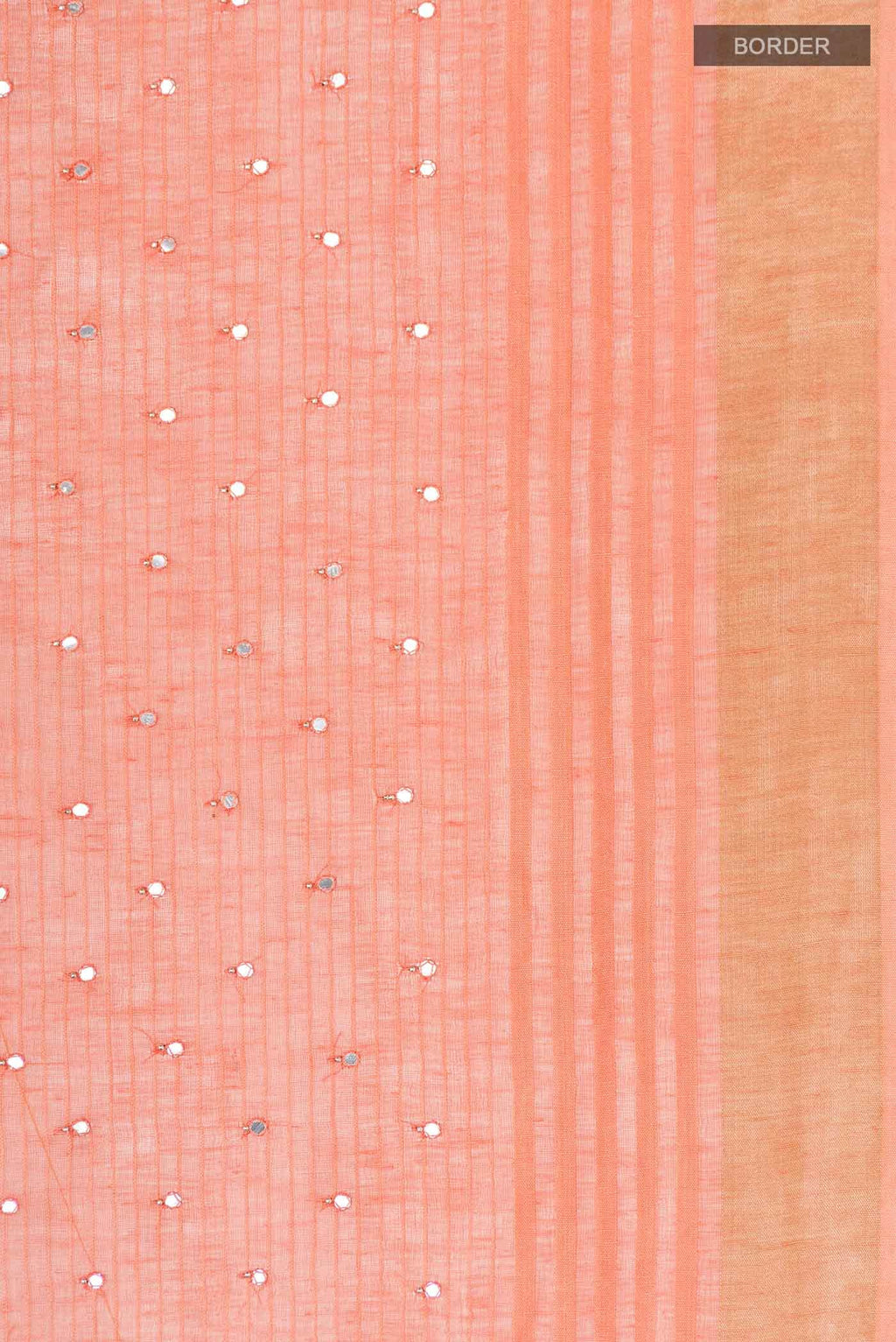 Orange Linen Saree