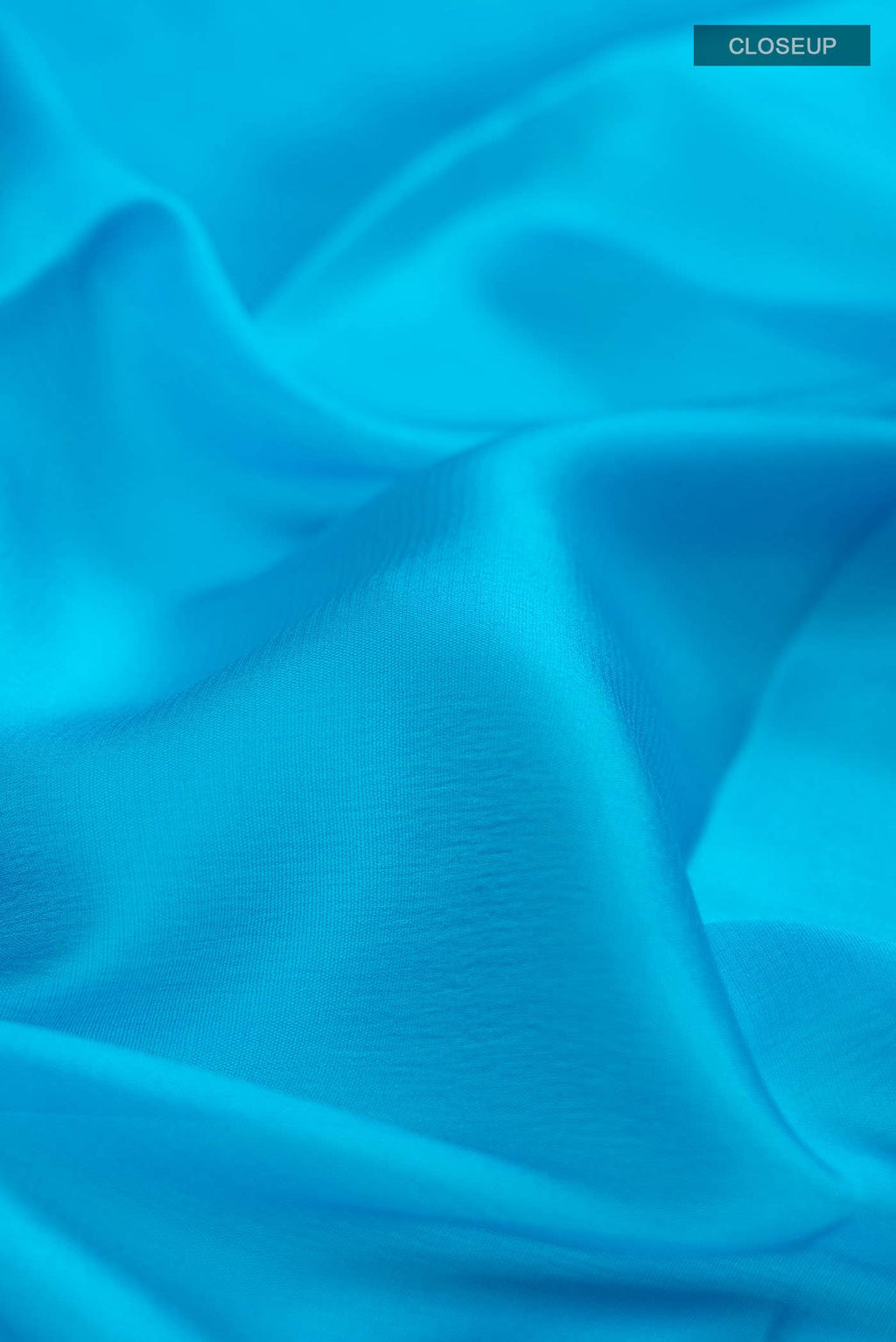 Blue Mysore Crepe Saree