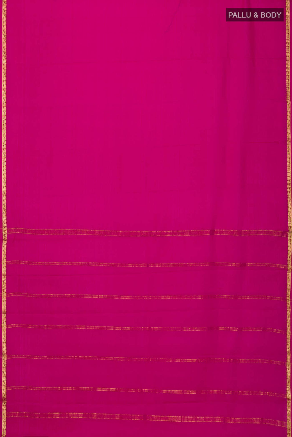 Pink Mysore Crepe Saree