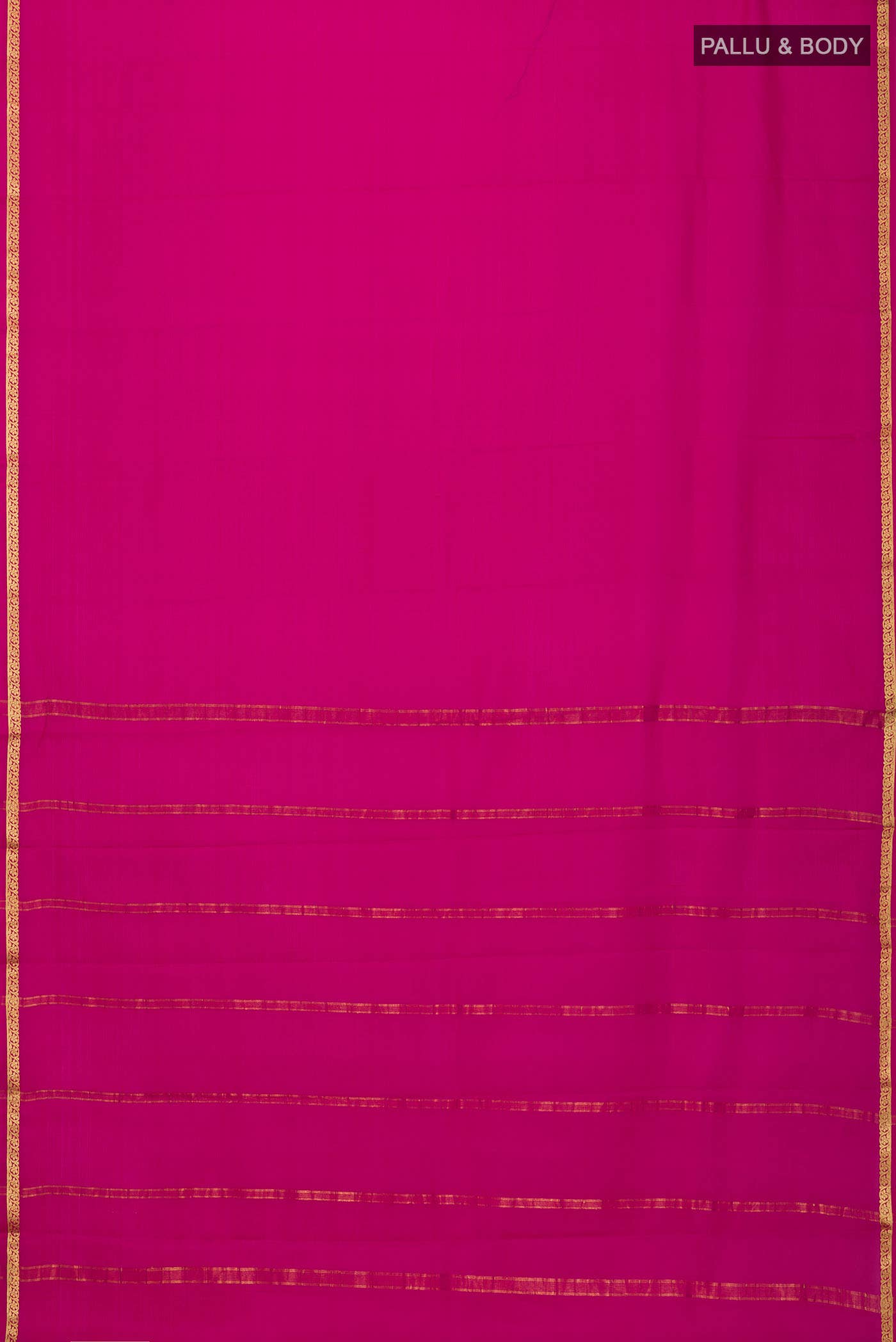 Pink Mysore Crepe Saree