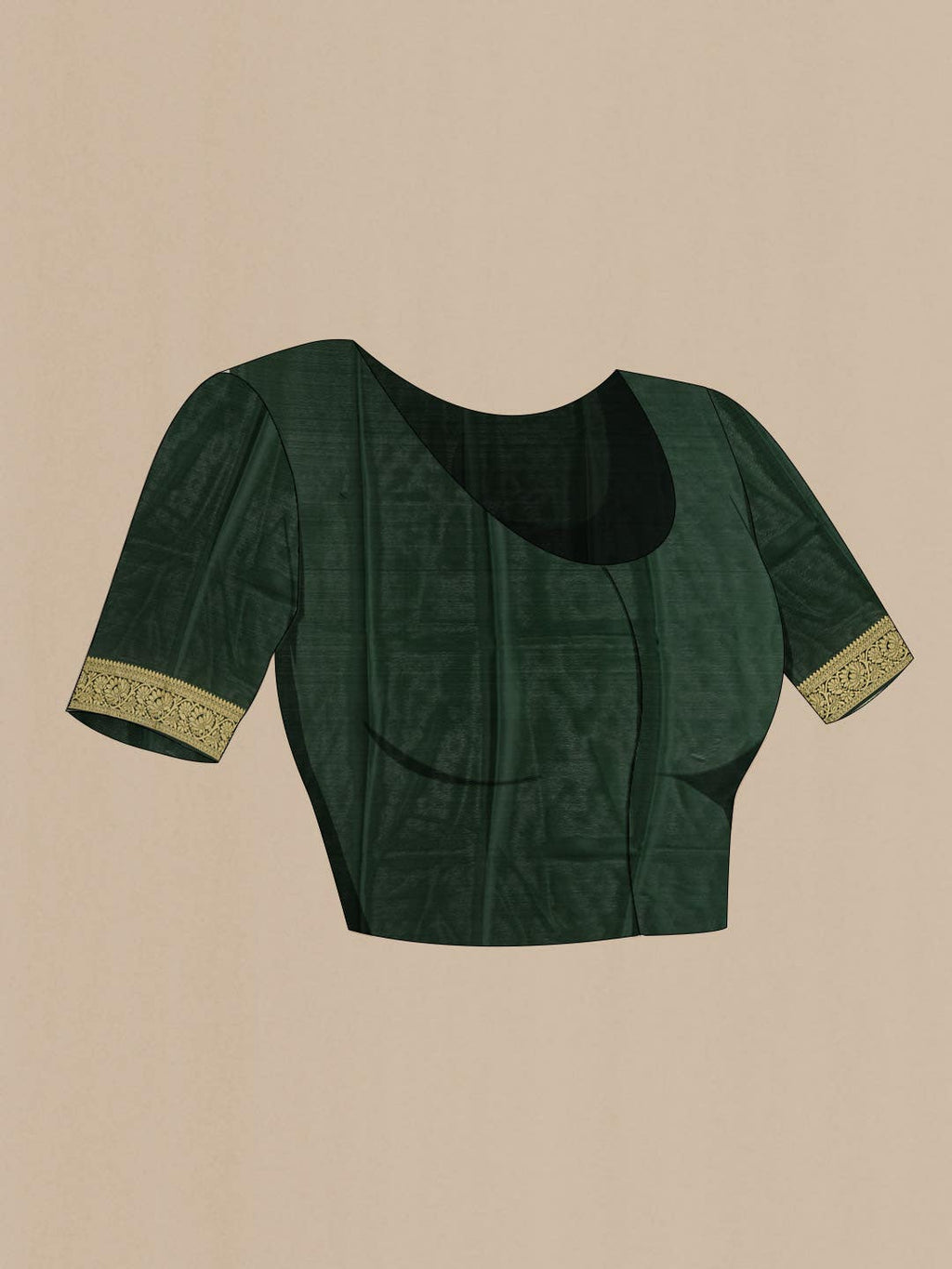 Green Mysore Crepe Saree