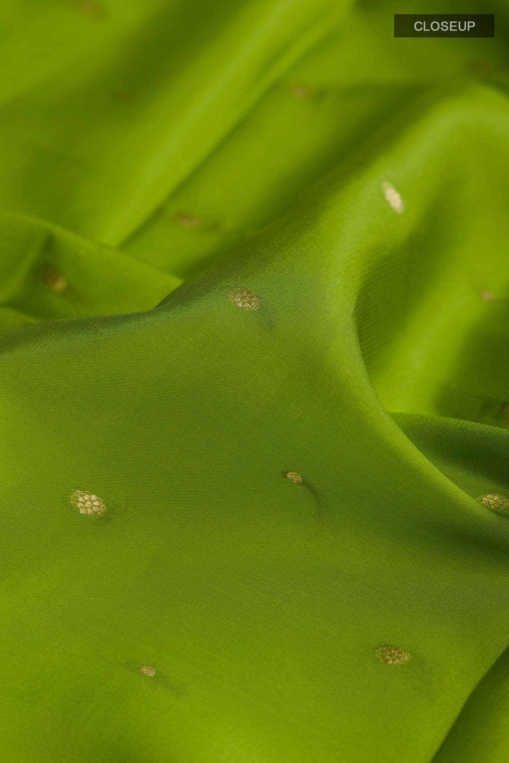 Green Mysore Crepe Saree