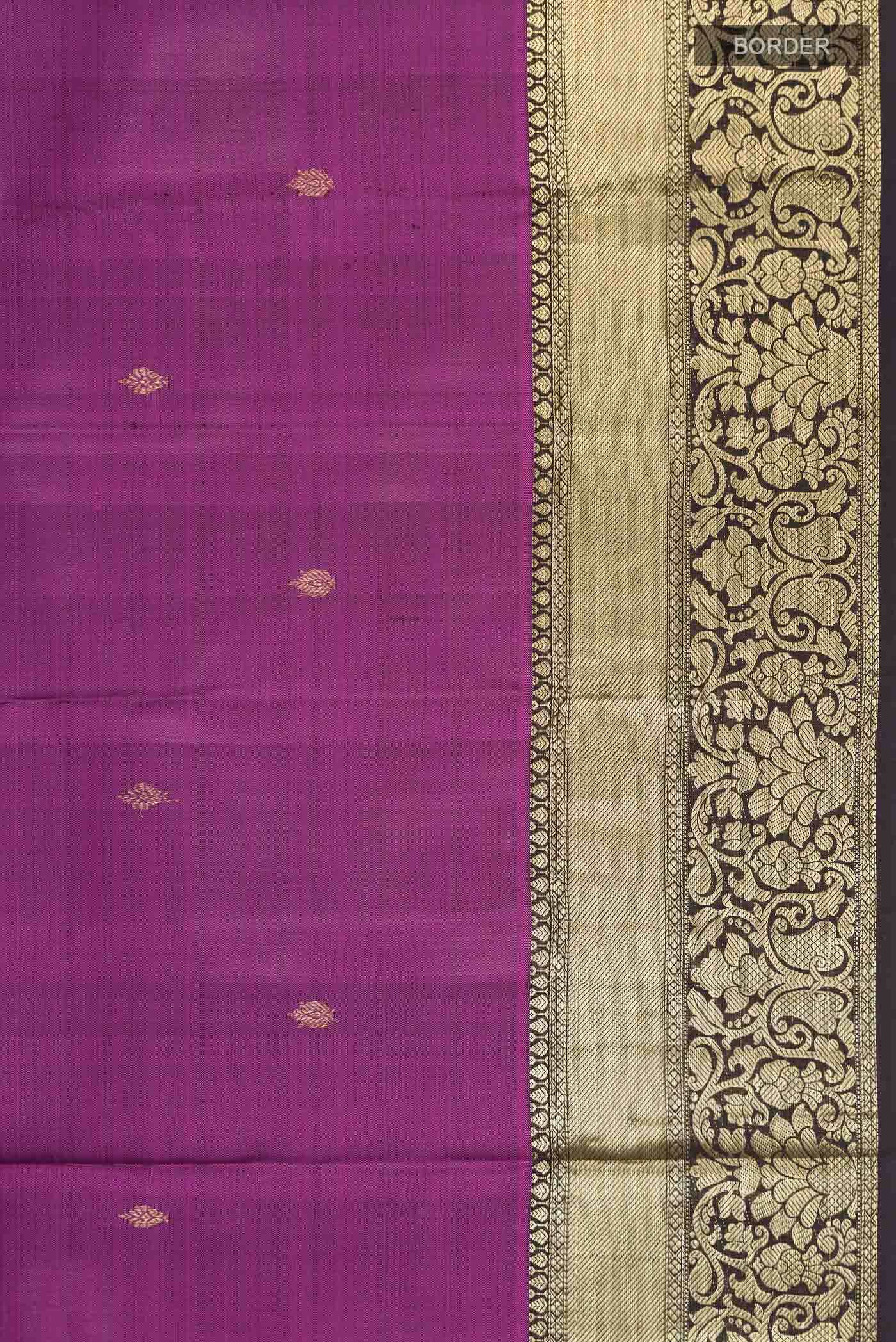 Purple Kanchipuram Silk Saree