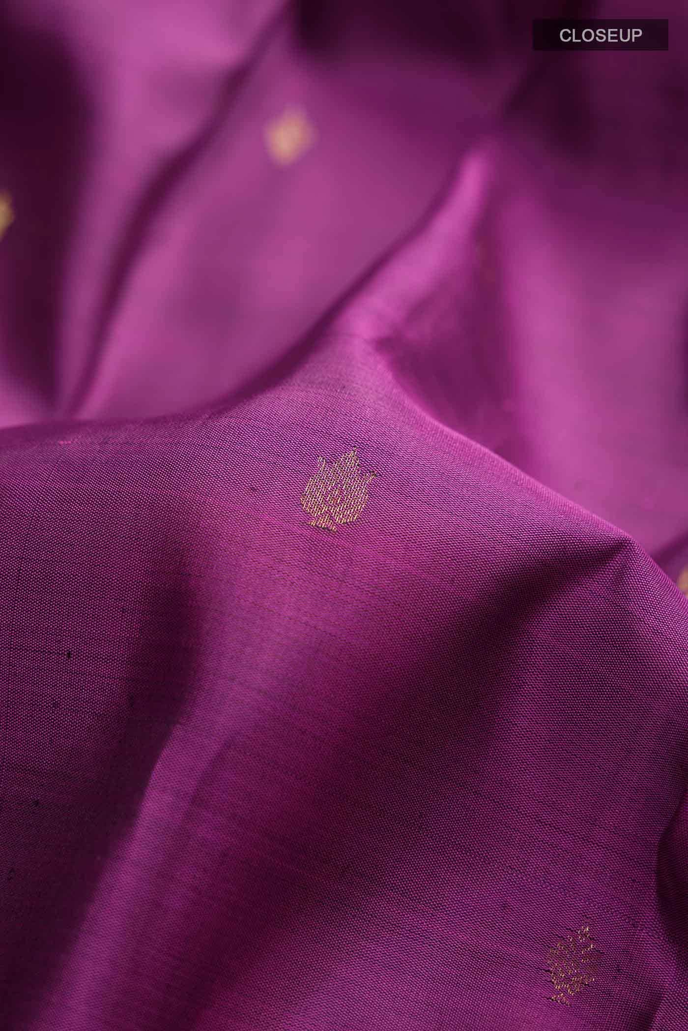 Purple Kanchipuram Silk Saree
