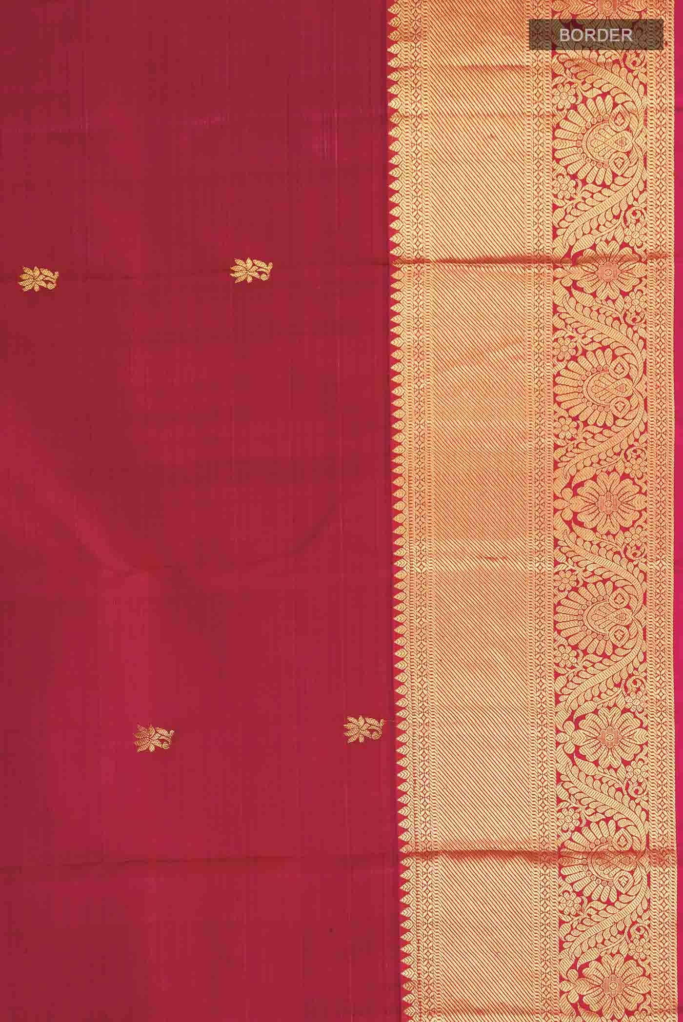 Maroon Kanchipuram Silk Saree