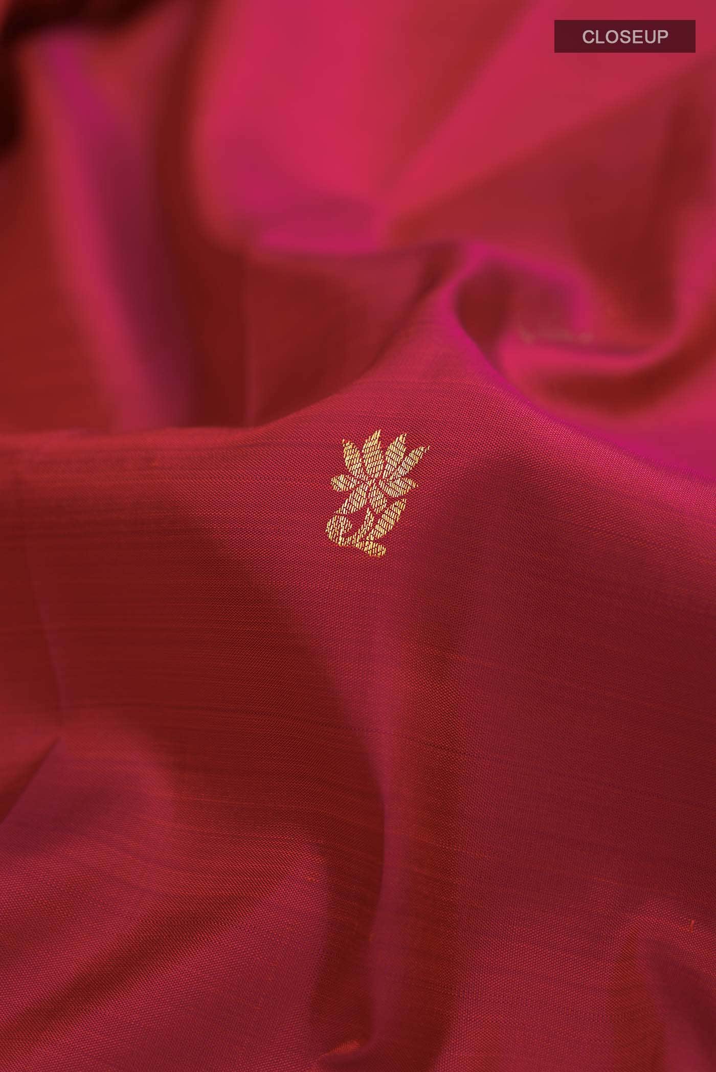 Maroon Kanchipuram Silk Saree