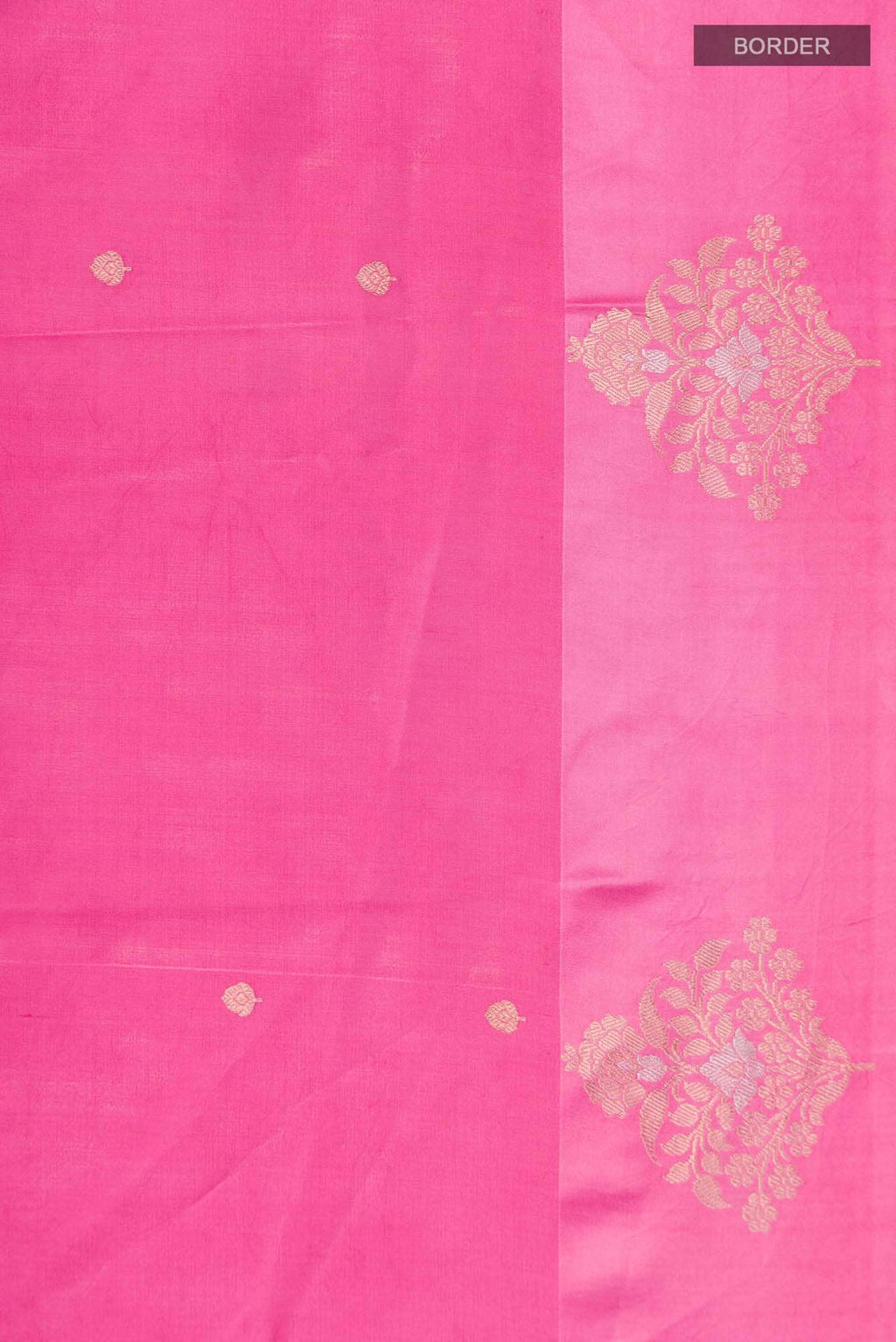 Pink Banarasi Katan Silk Saree
