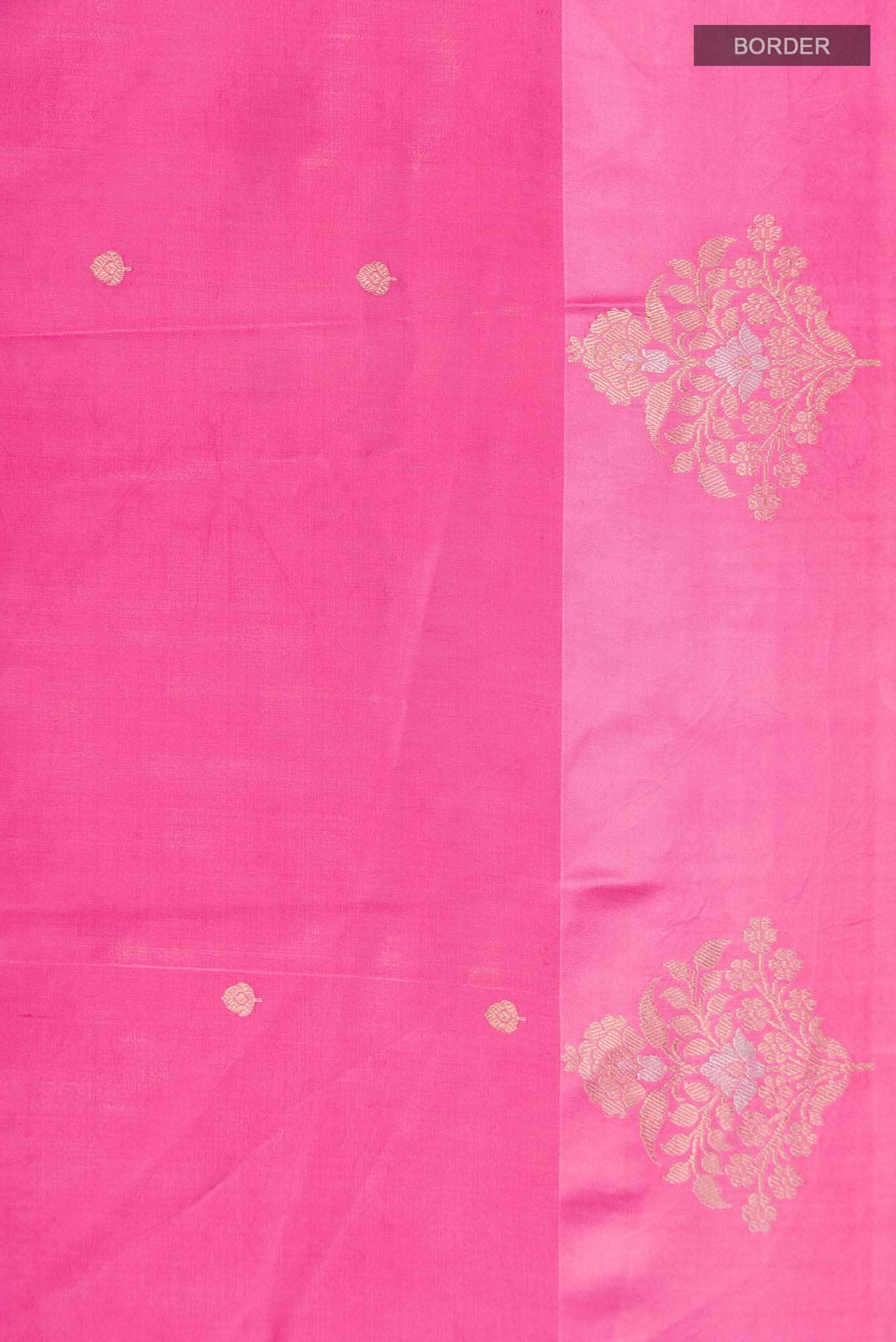 Pink Banarasi Katan Silk Saree