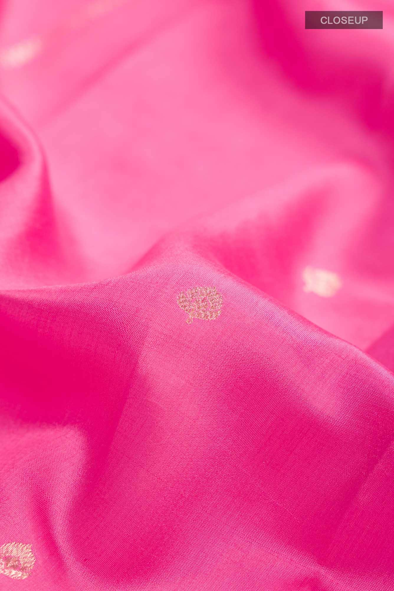 Pink Banarasi Katan Silk Saree
