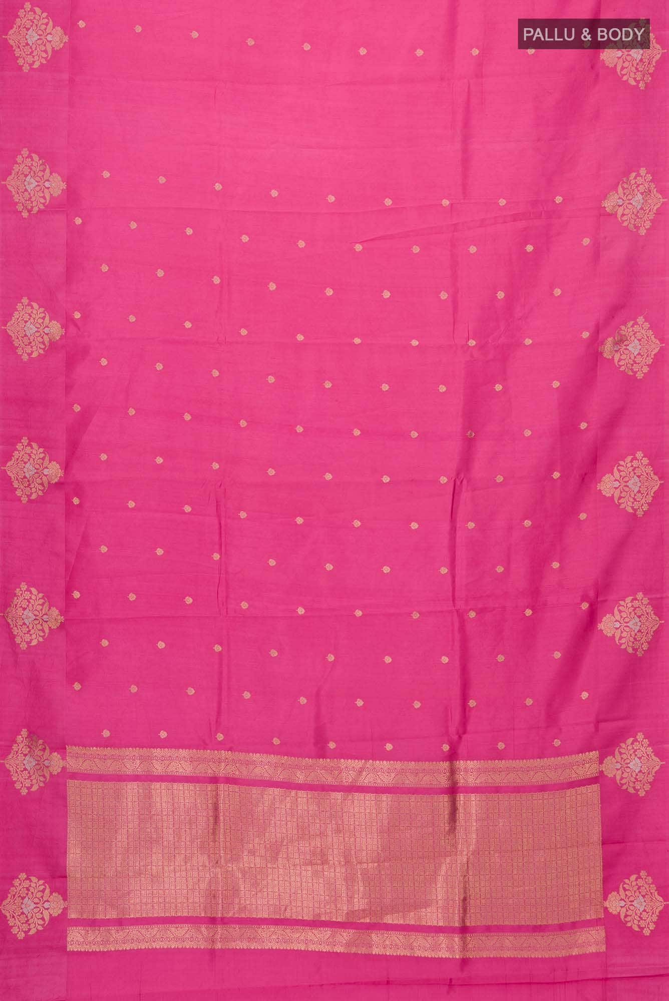 Pink Banarasi Katan Silk Saree