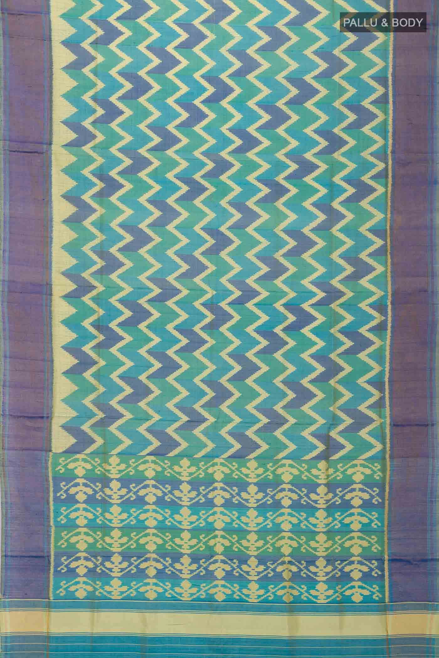 Green Rajkot Patola Silk Saree