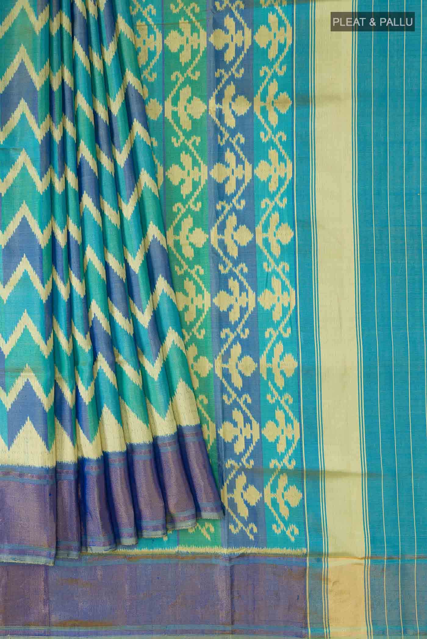 Green Rajkot Patola Silk Saree