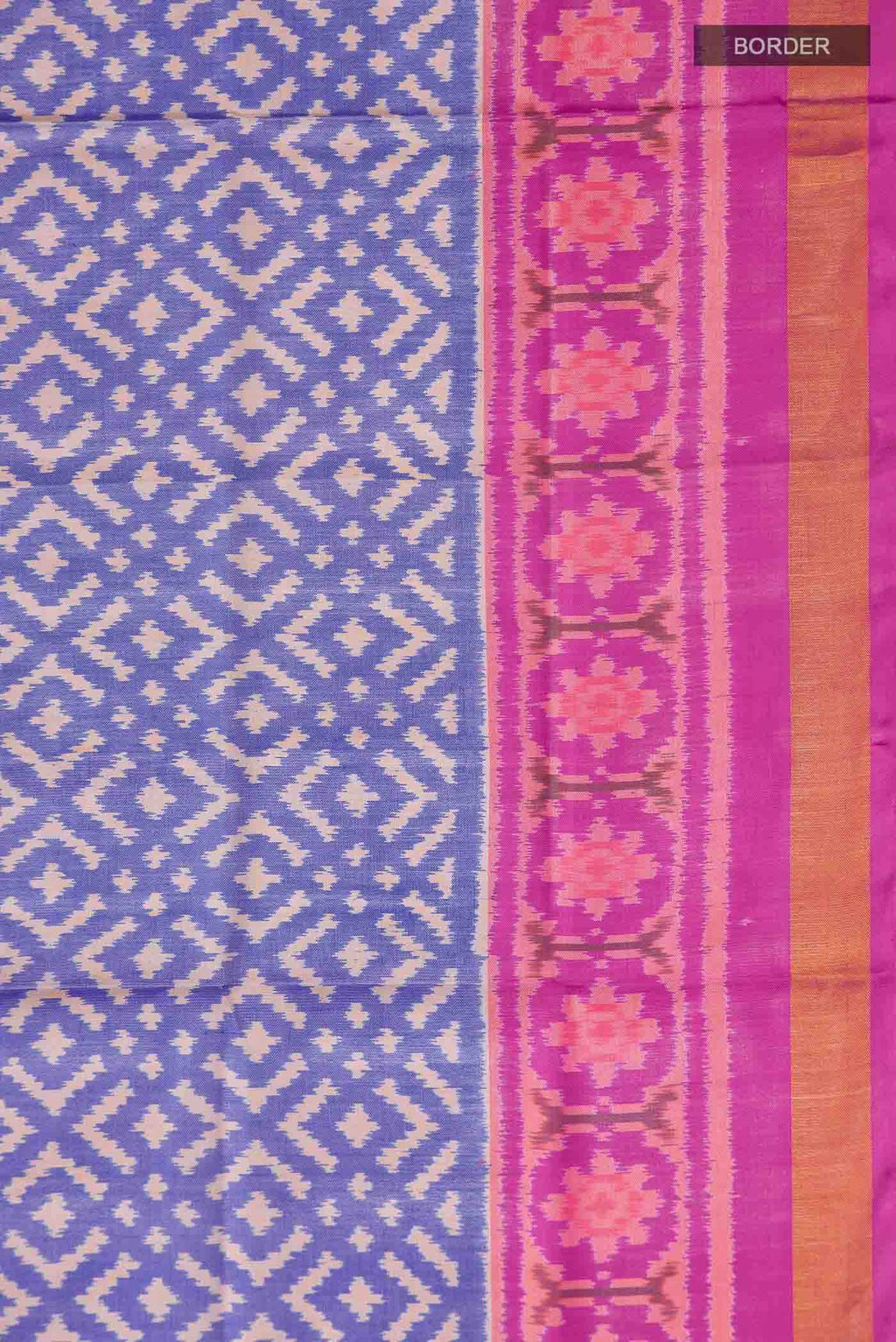 Blue Rajkot Patola Silk Saree