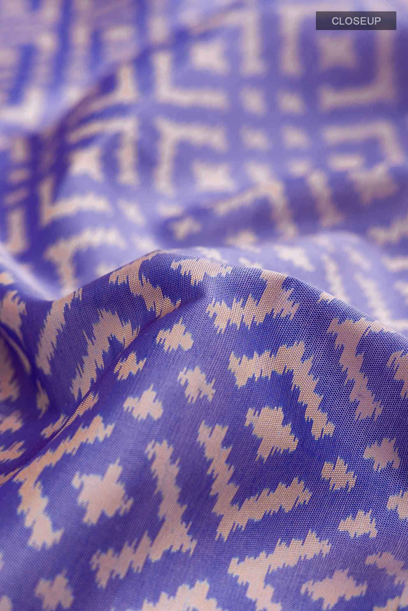Blue Rajkot Patola Silk Saree