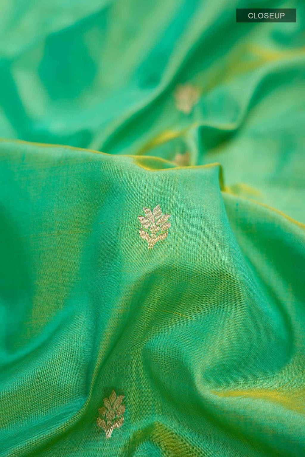 Green Banarasi Katan Silk Saree