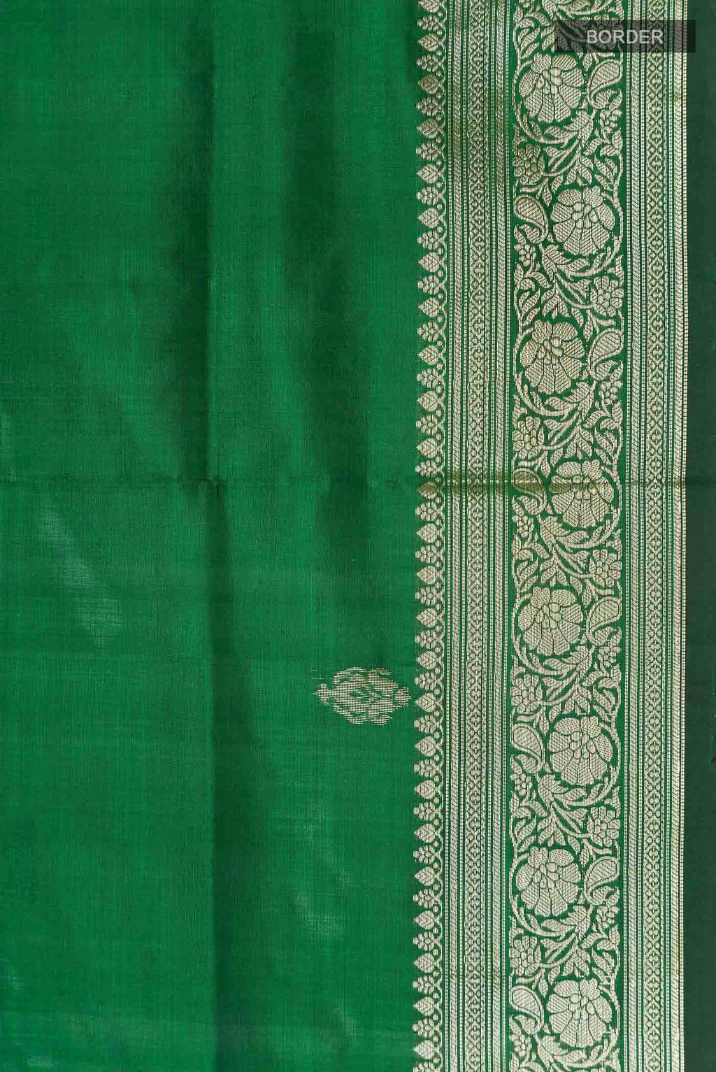 Green Banarasi Katan Silk Saree