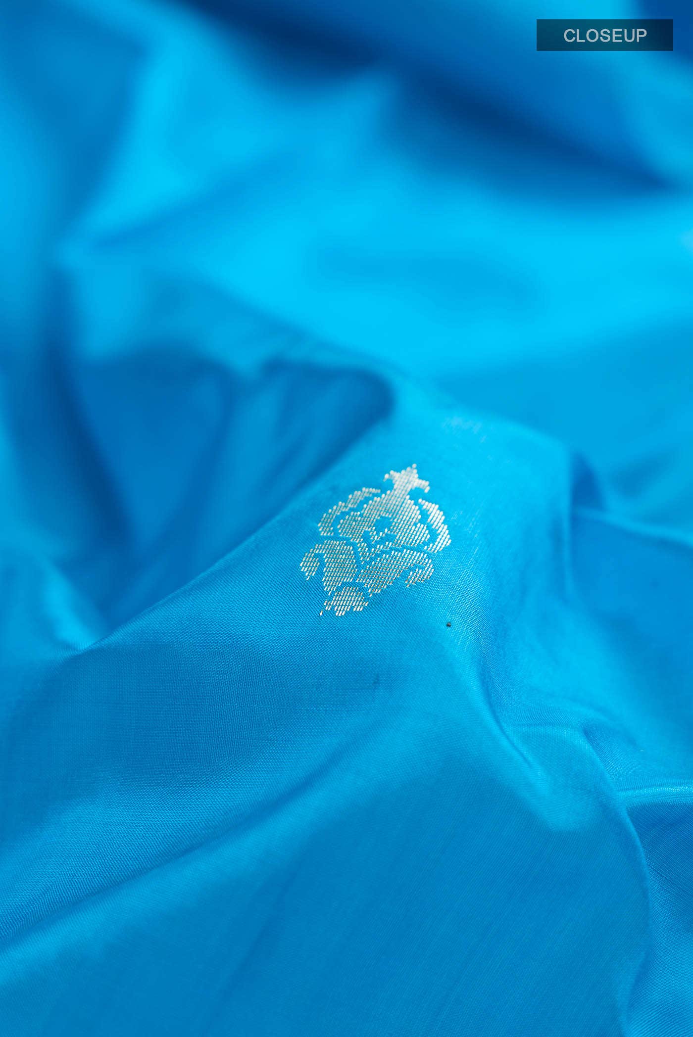 Blue Banarasi Katan Silk Saree