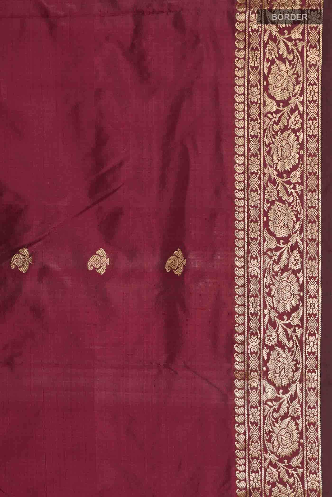 Coffee Brown Banarasi Katan Silk Saree