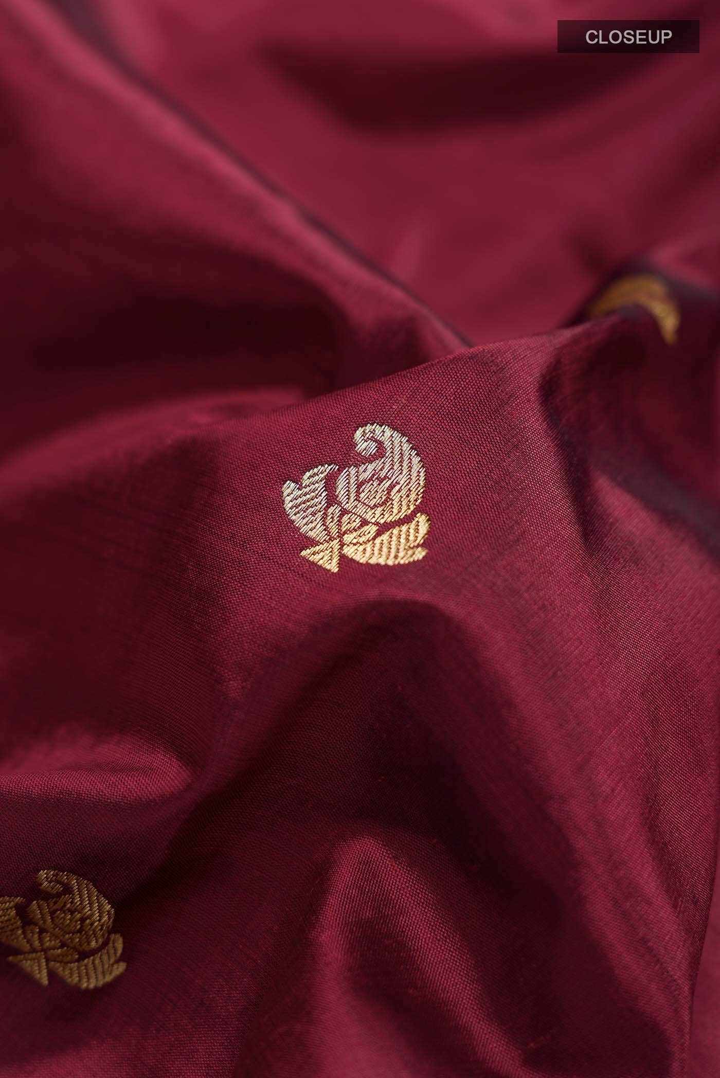 Coffee Brown Banarasi Katan Silk Saree