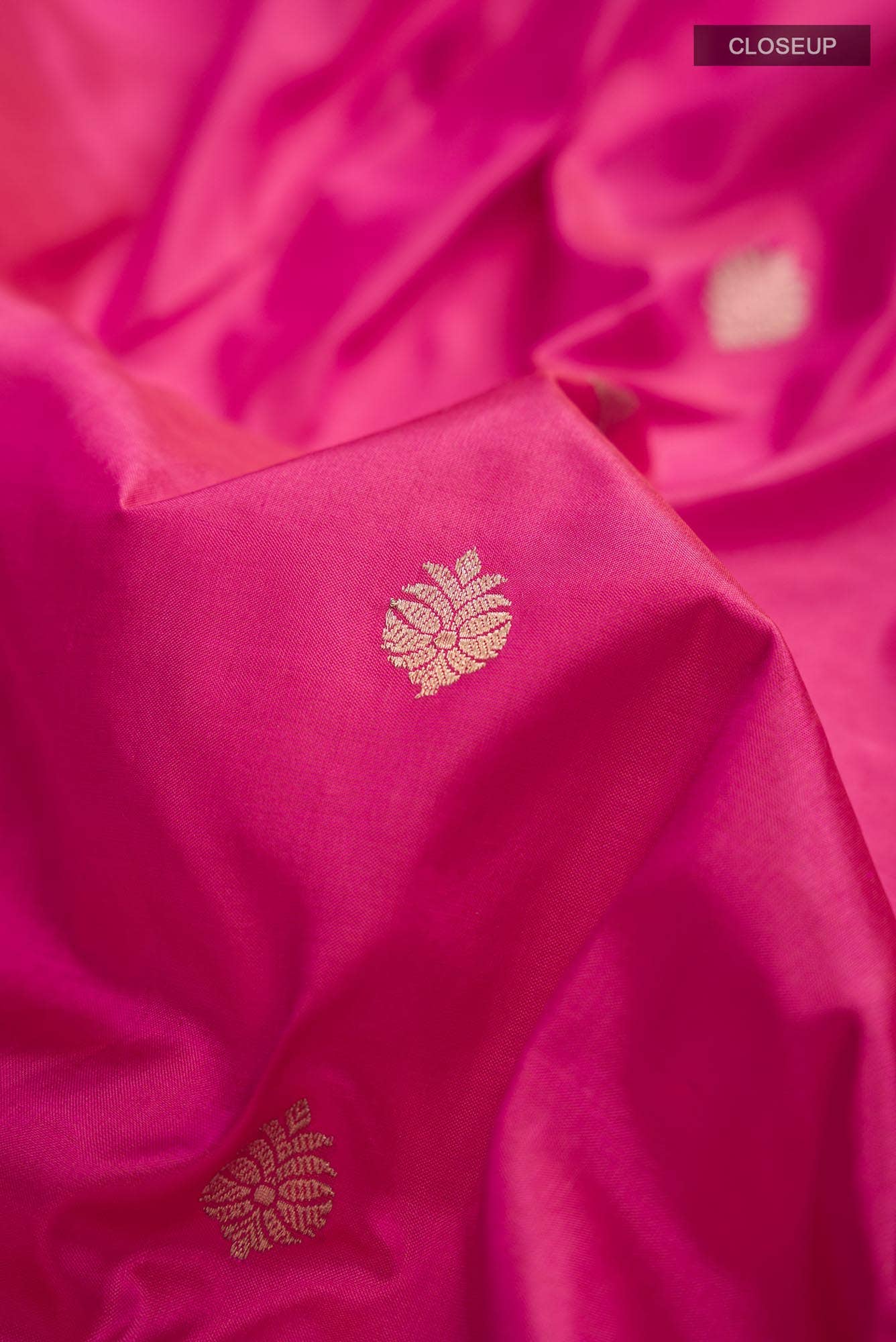Pink Banarasi Katan Silk Saree