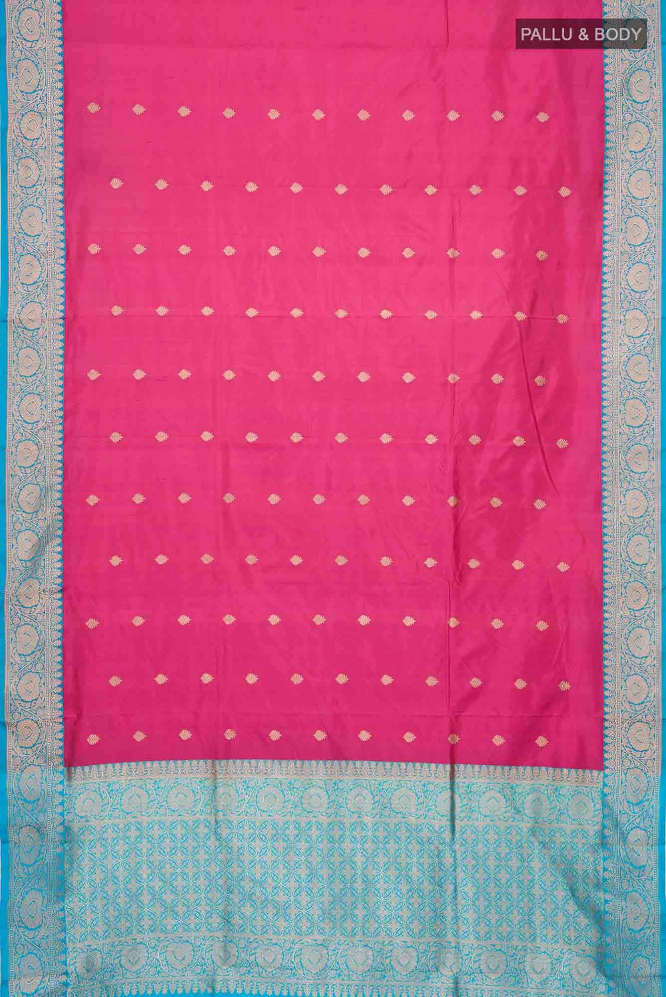 Pink Banarasi Katan Silk Saree