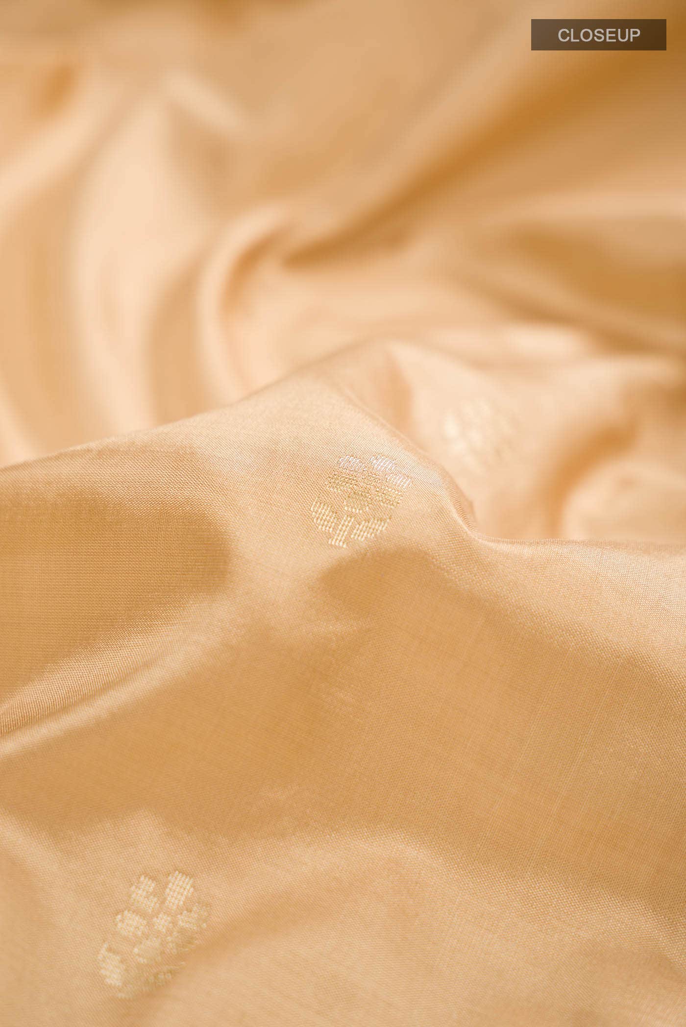 Beige Banarasi Katan Silk Saree