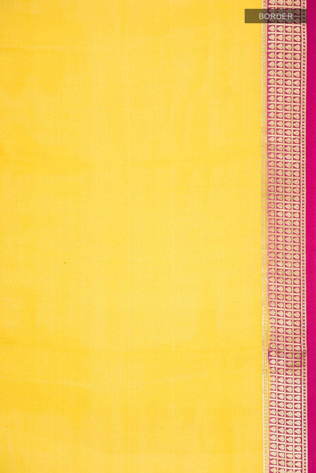 Yellow Mysore Crepe Saree
