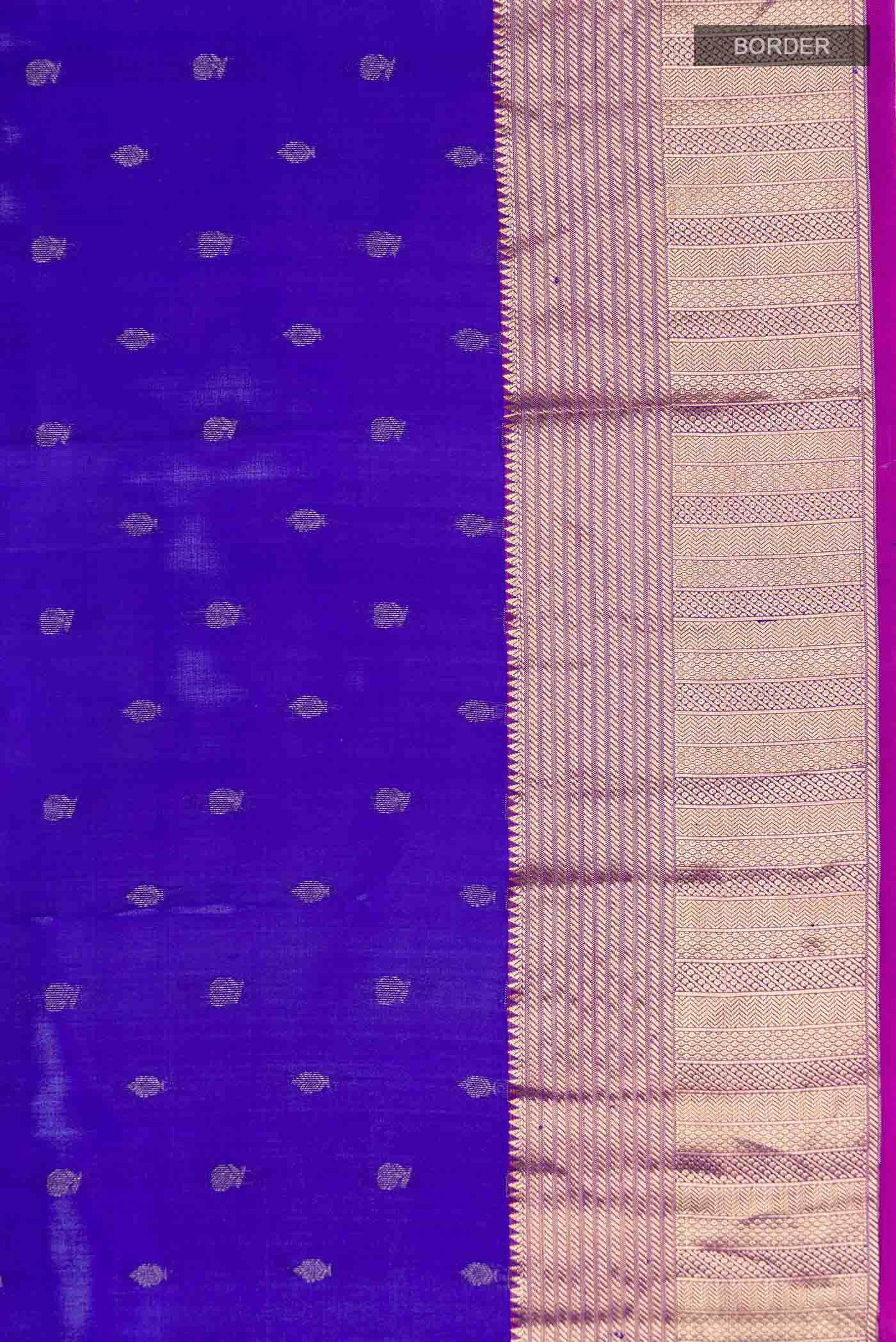 Blue Kanchipuram Silk Saree