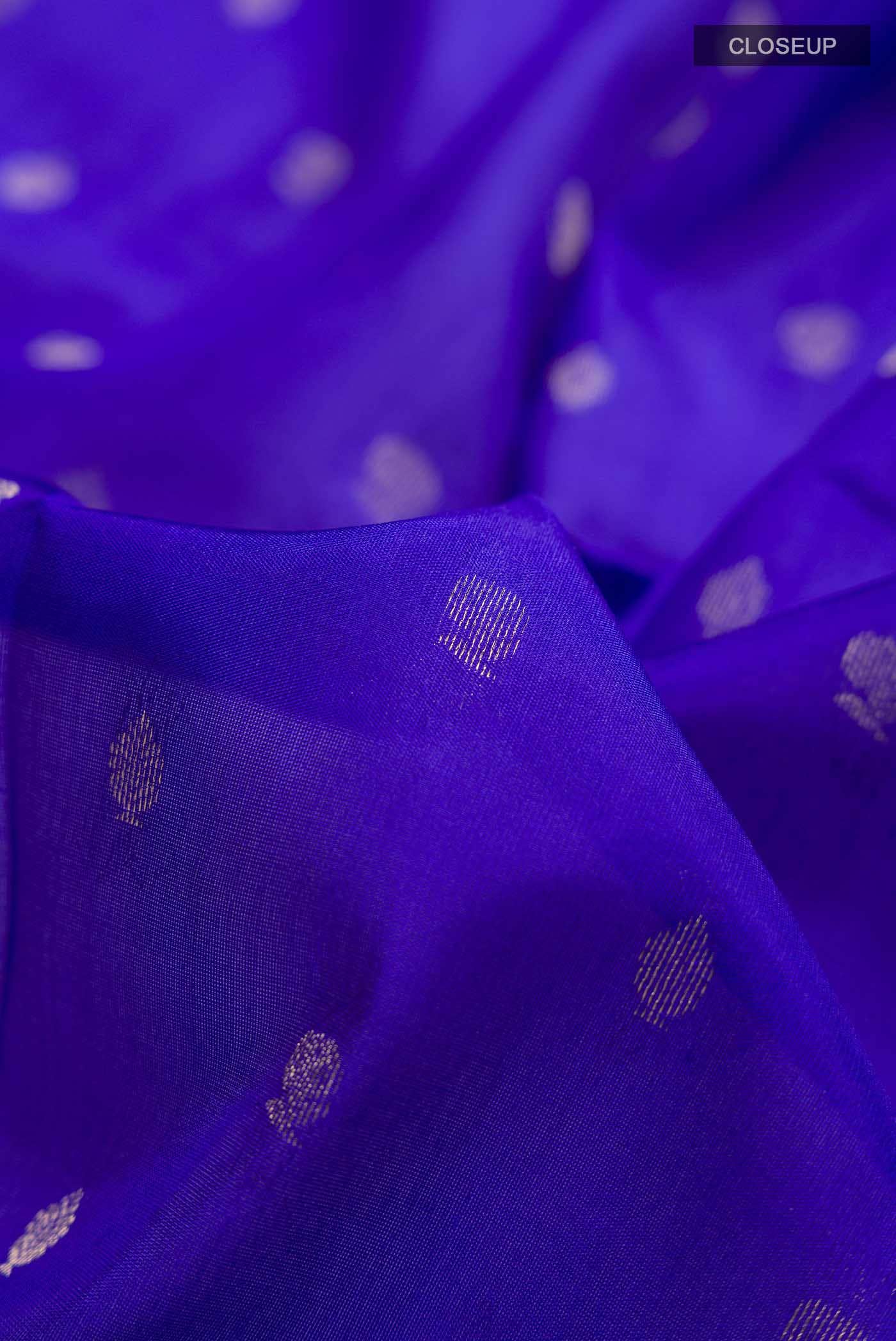 Blue Kanchipuram Silk Saree