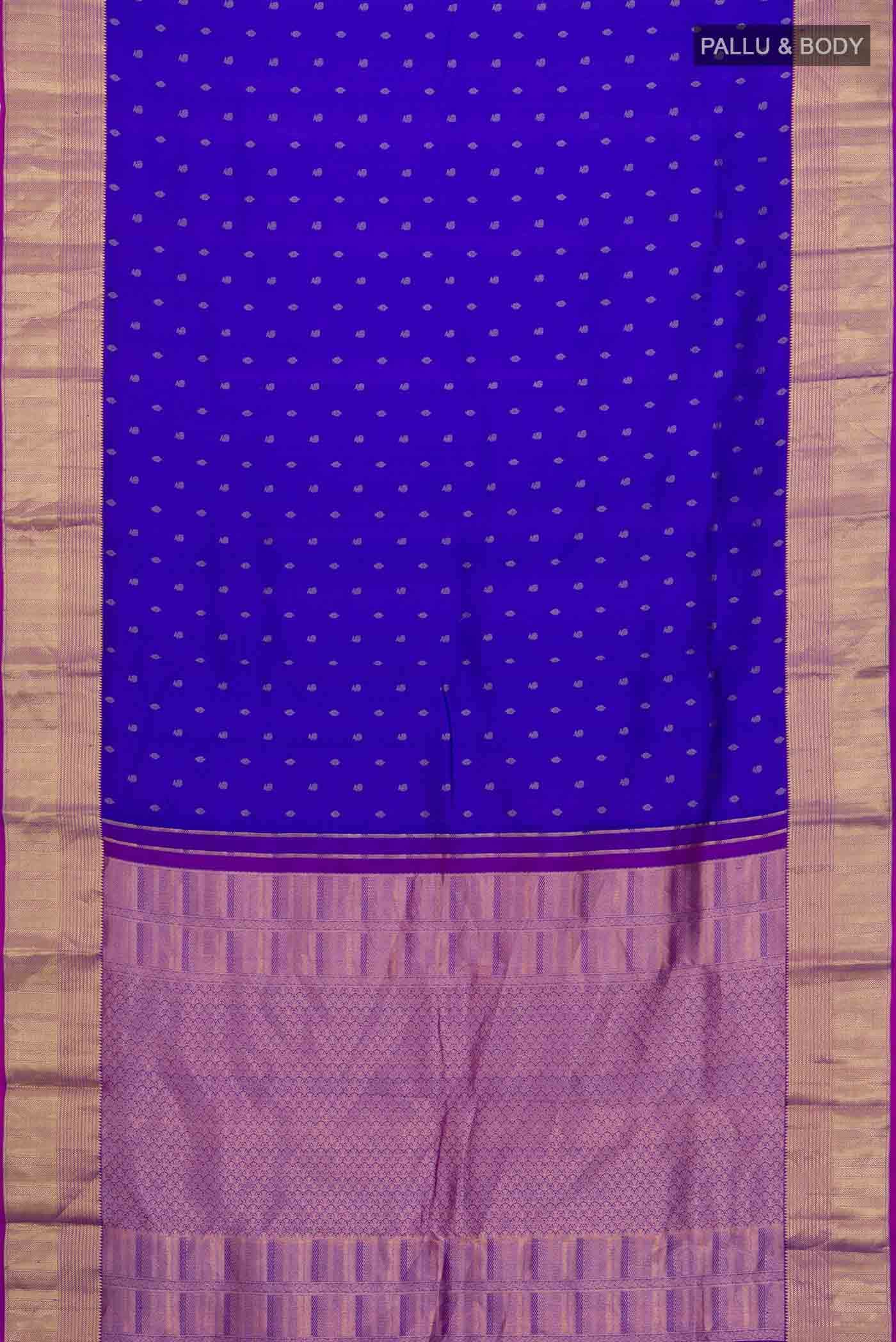 Blue Kanchipuram Silk Saree