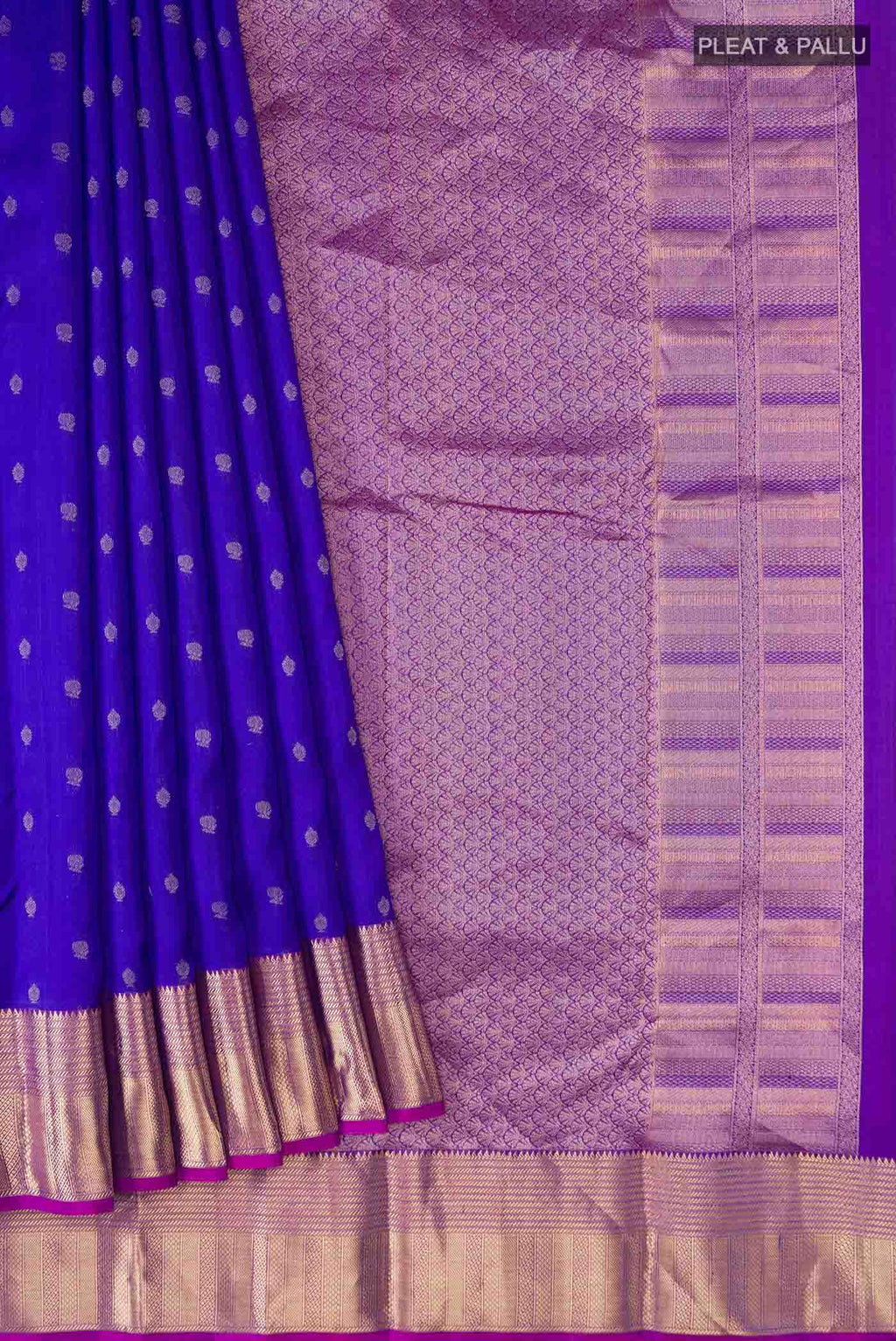 Blue Kanchipuram Silk Saree