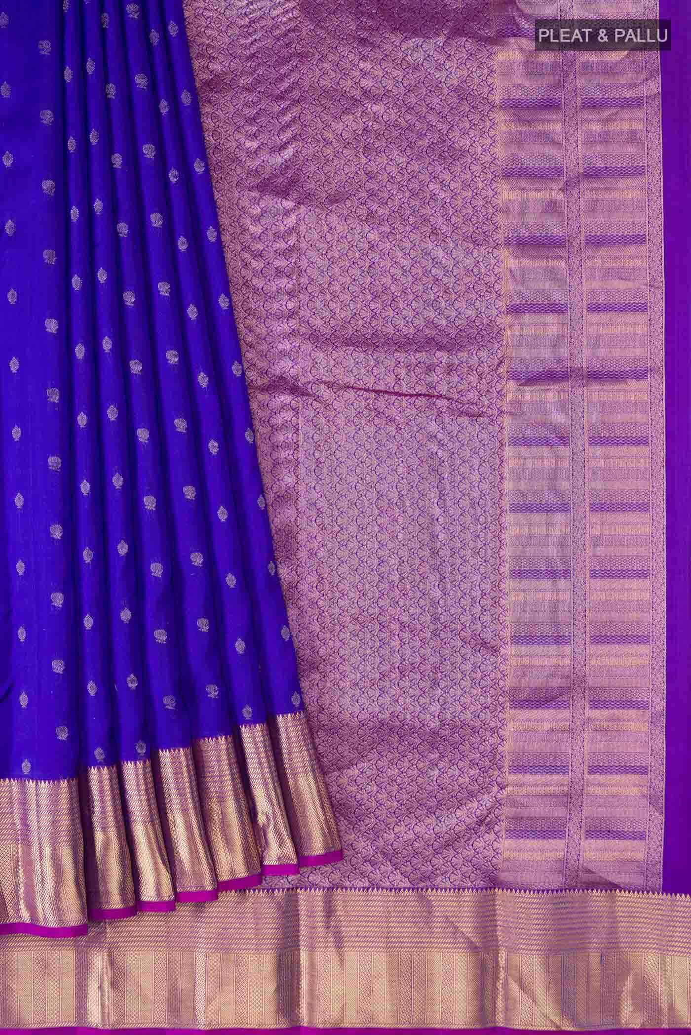 Blue Kanchipuram Silk Saree