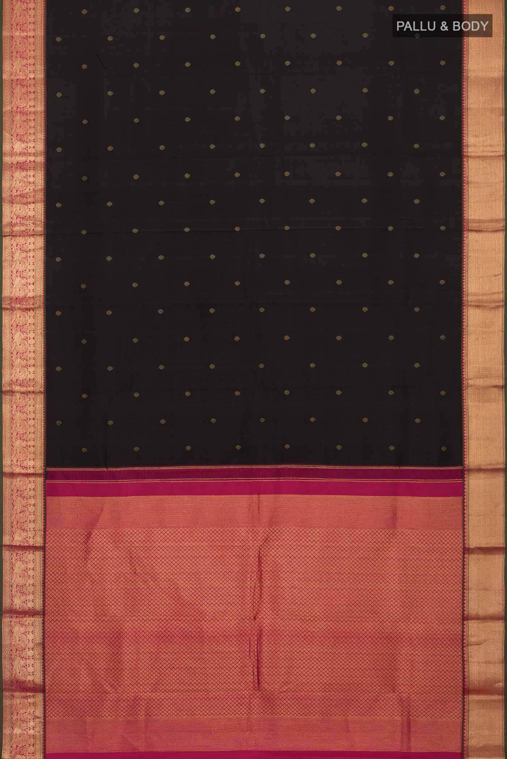 Black Kanchipuram Silk Saree