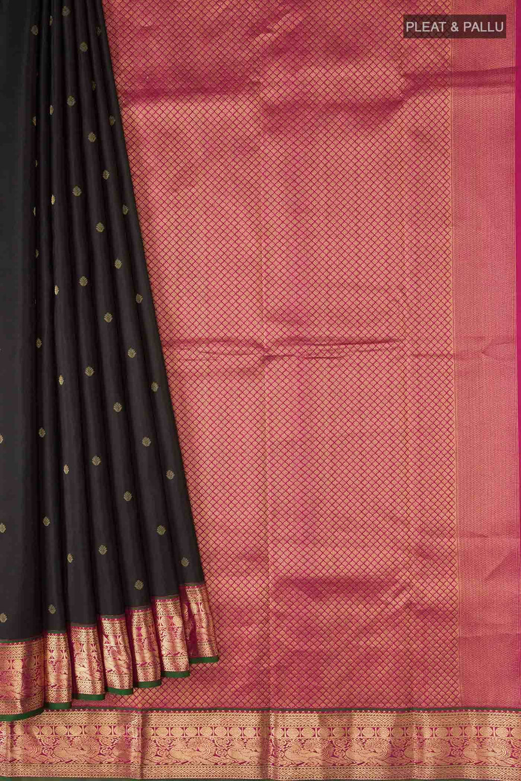 Black Kanchipuram Silk Saree