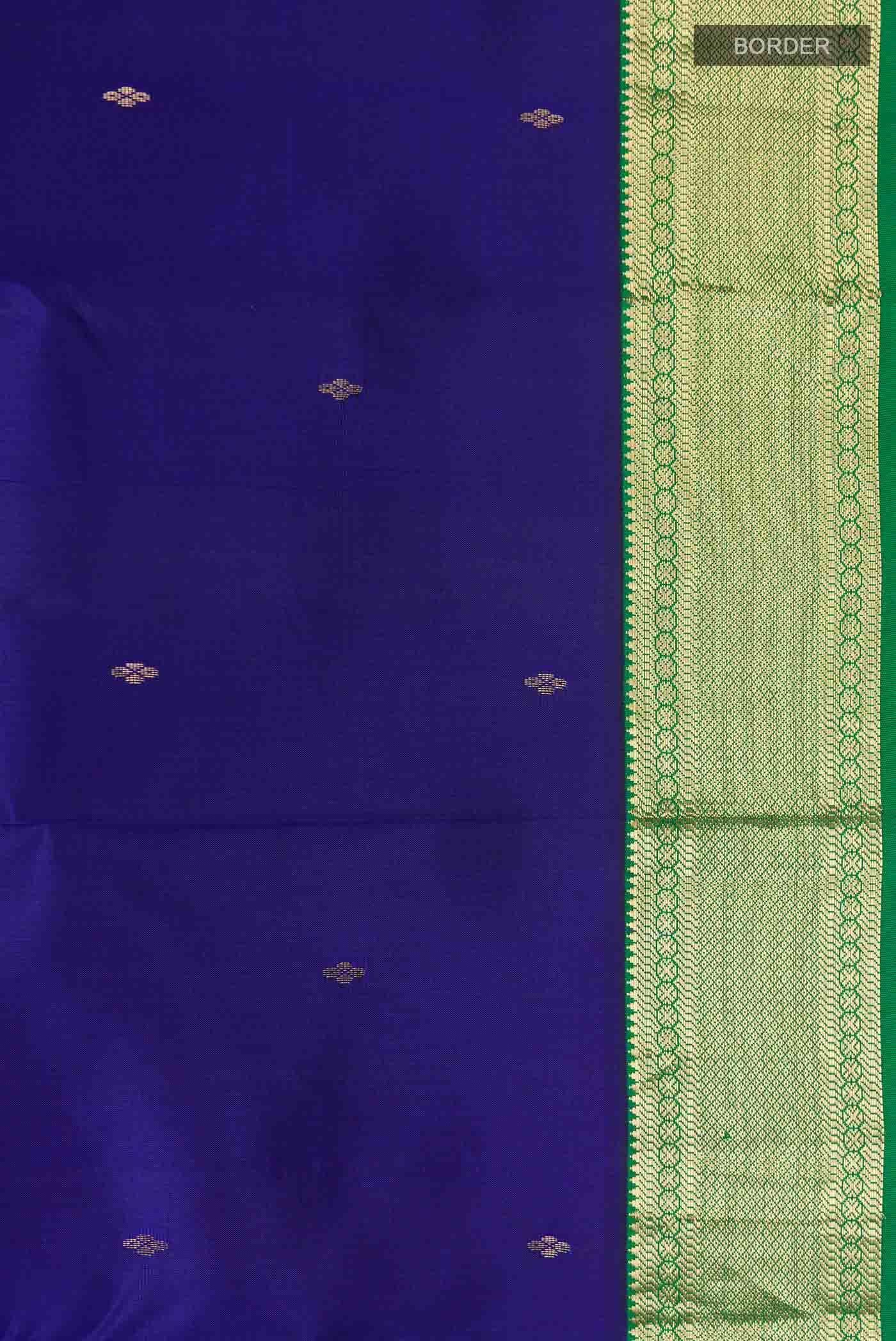 Blue Kanchipuram Silk Saree