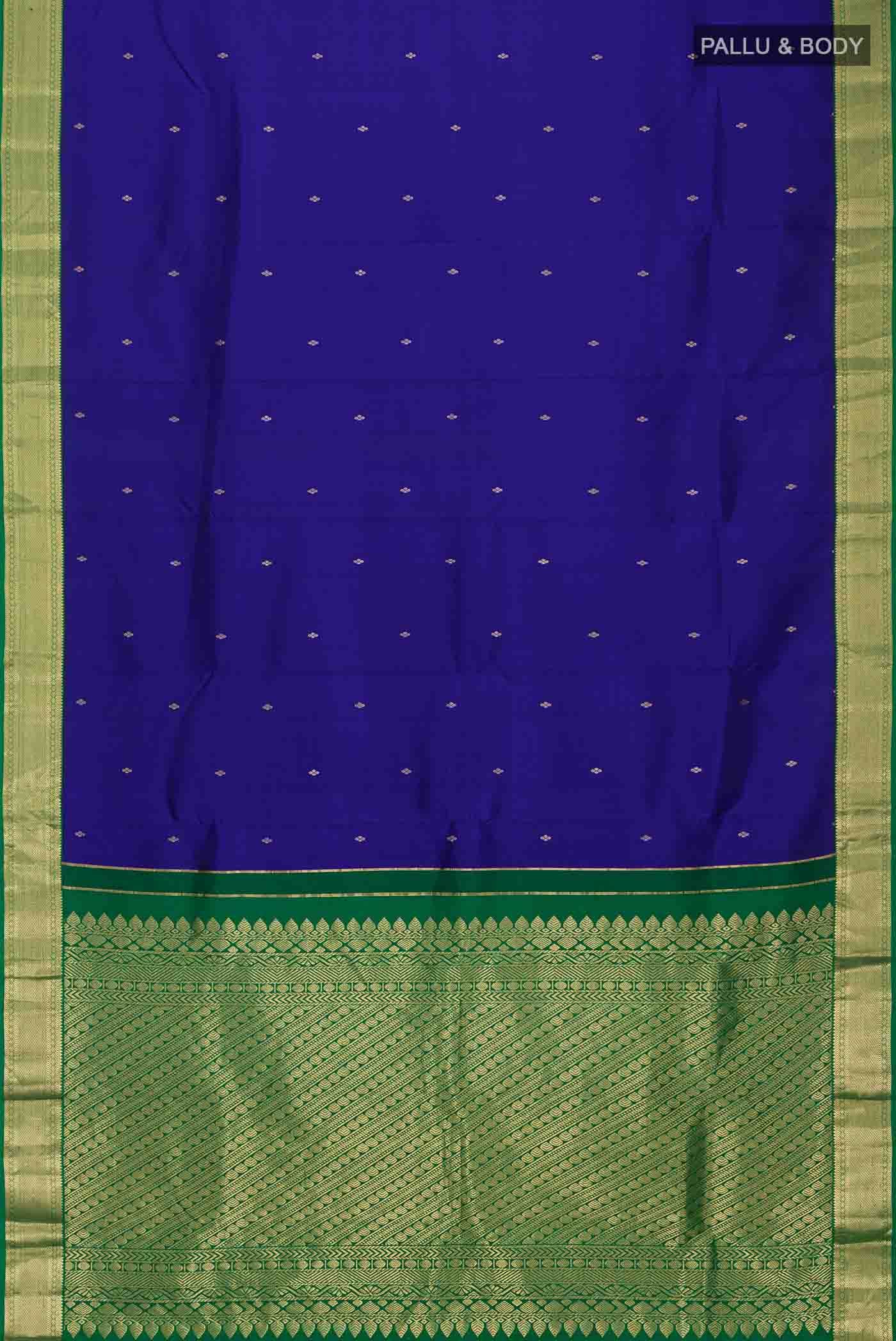 Blue Kanchipuram Silk Saree