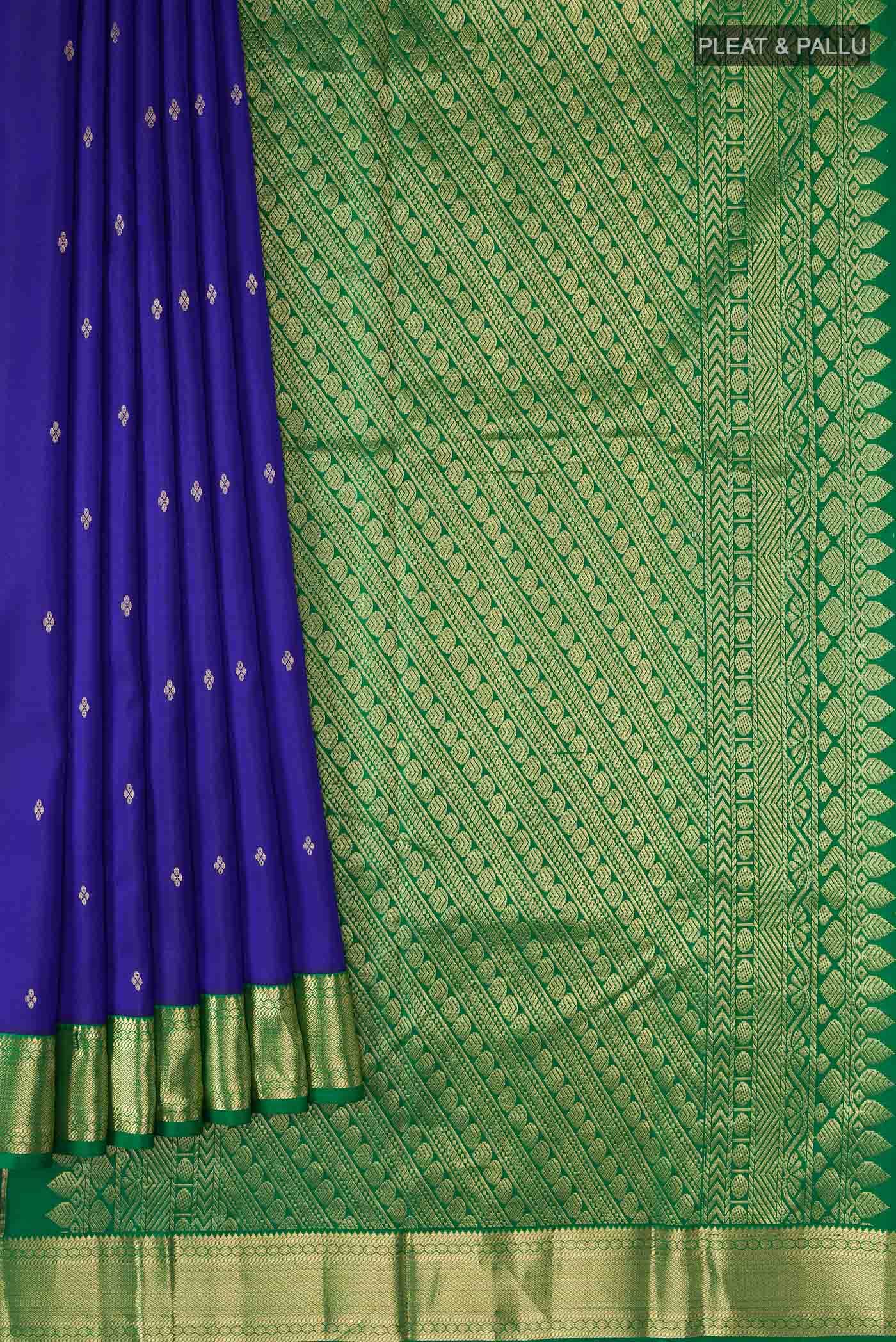 Blue Kanchipuram Silk Saree