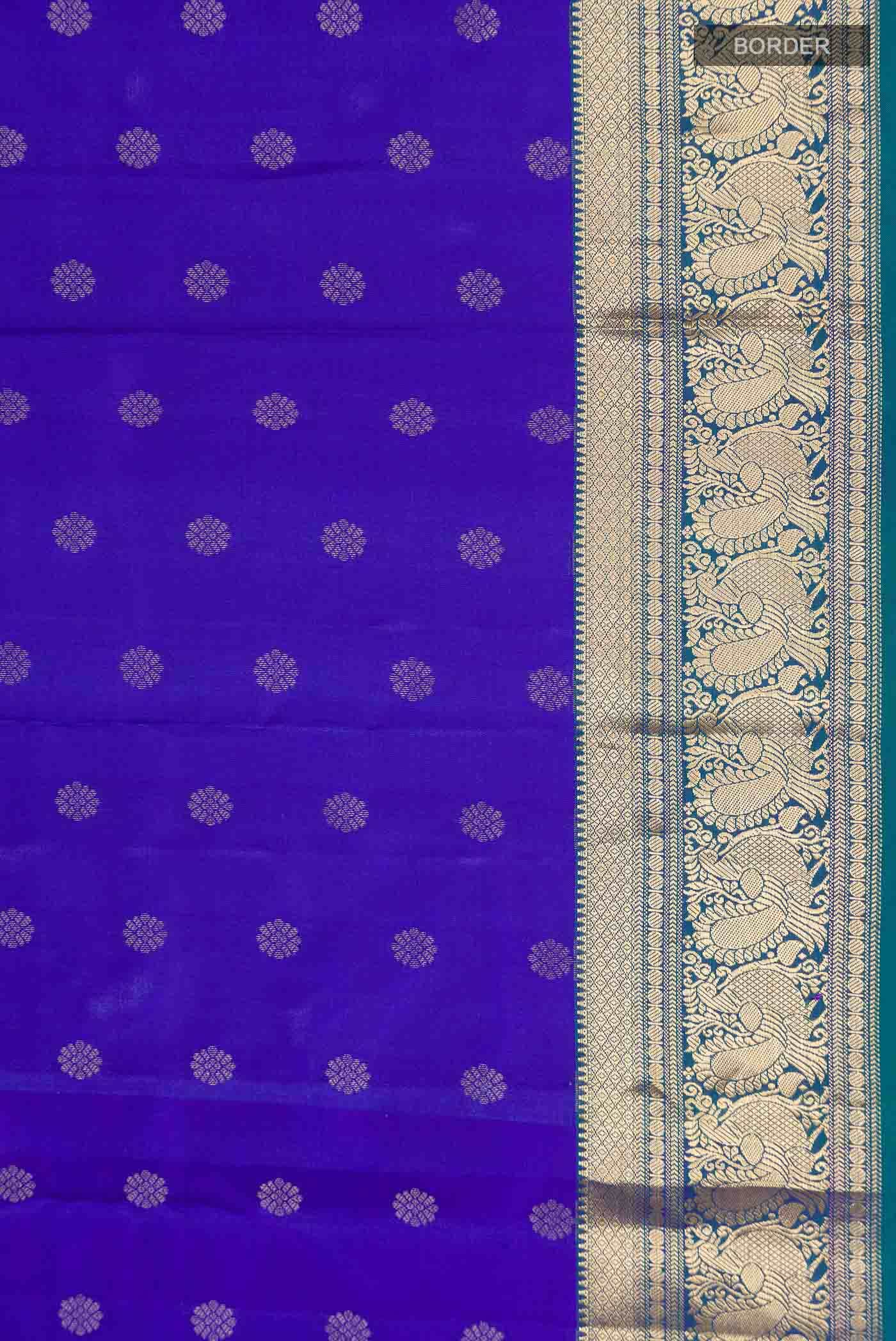Blue Kanchipuram Silk Saree
