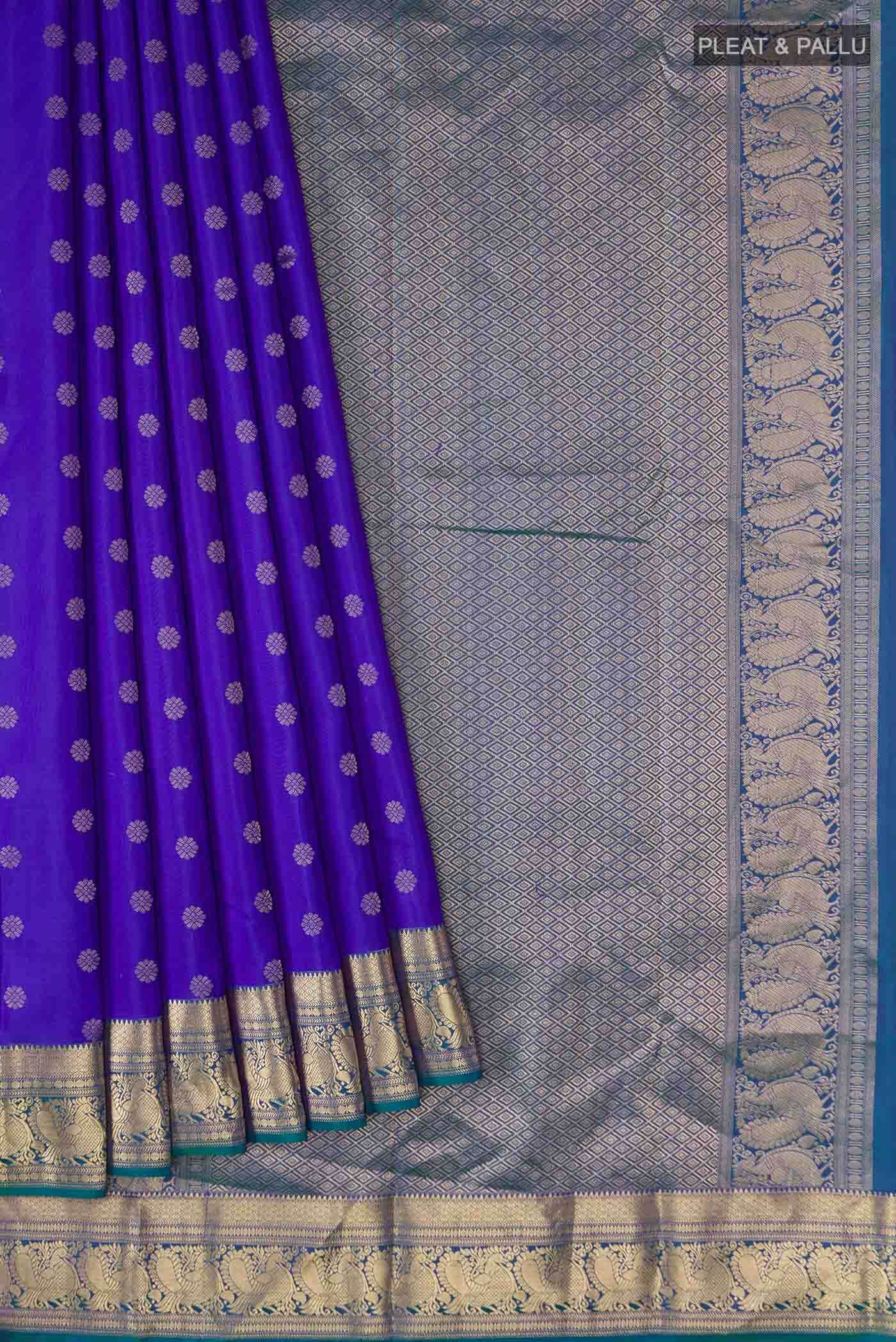 Blue Kanchipuram Silk Saree