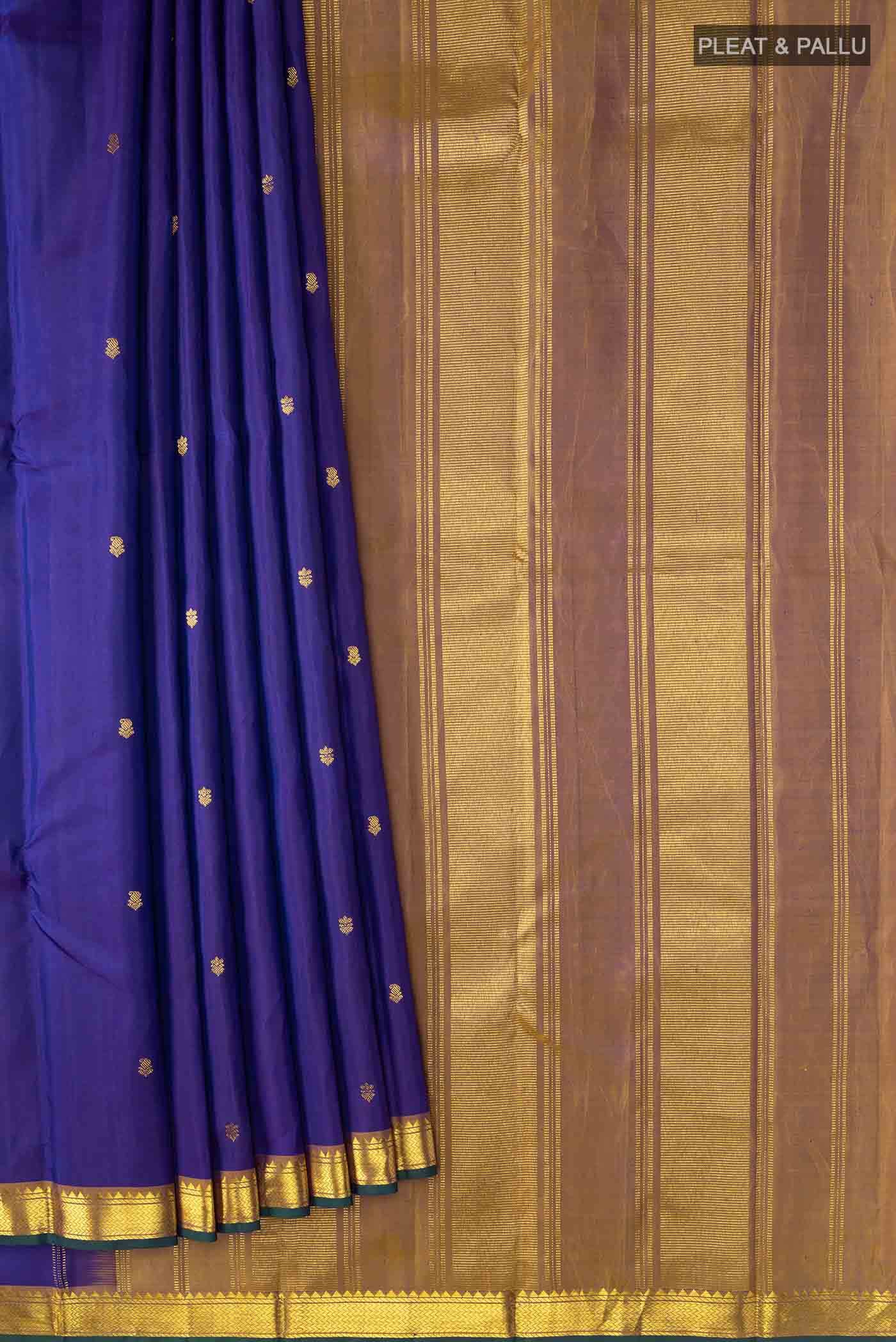 Violet Kanchipuram Silk Saree