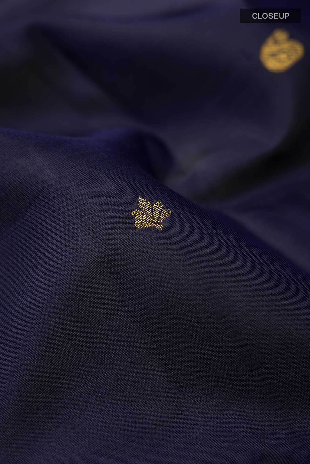 Navy Blue Kanchipuram Silk Saree