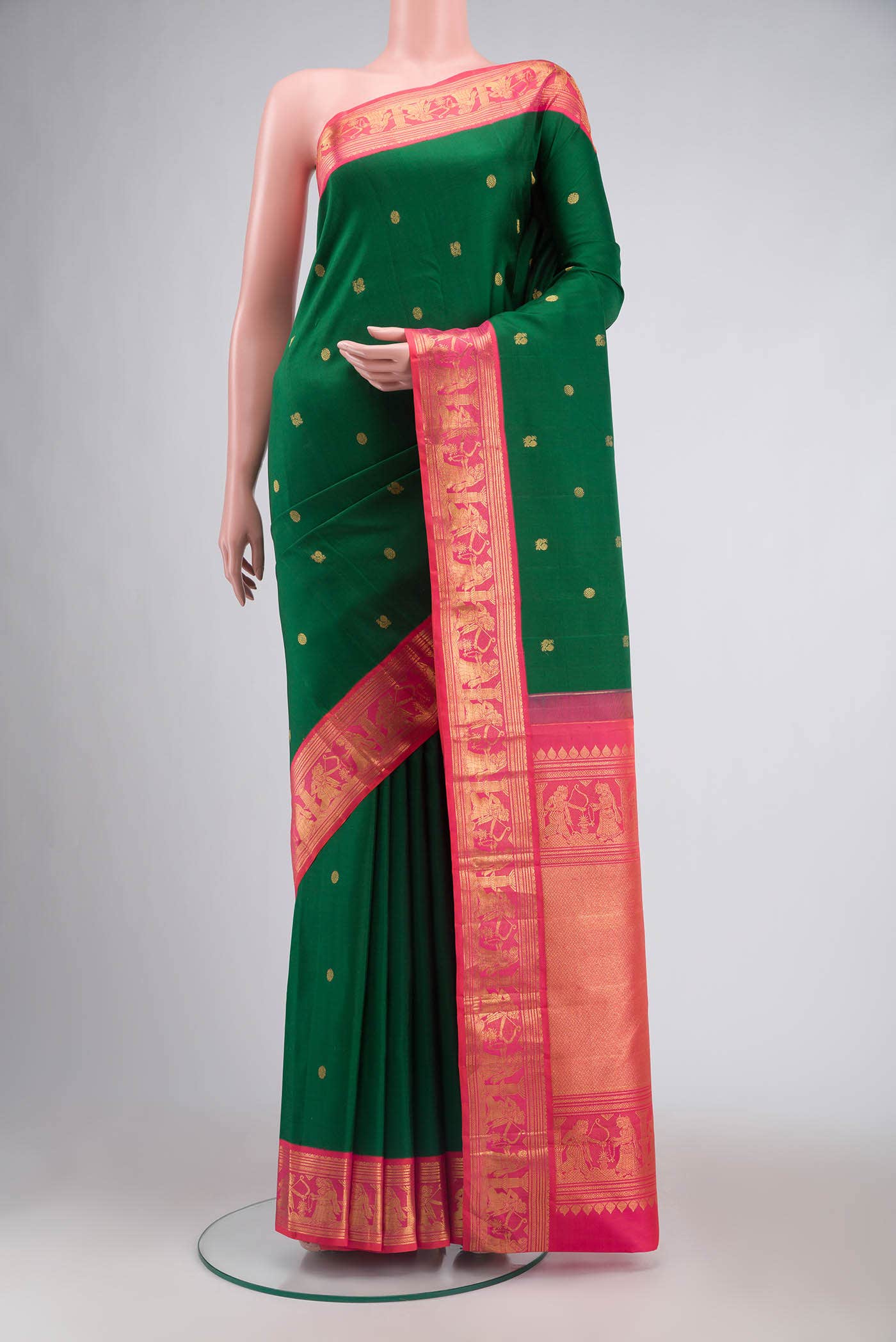 Green Kanchipuram Silk Saree